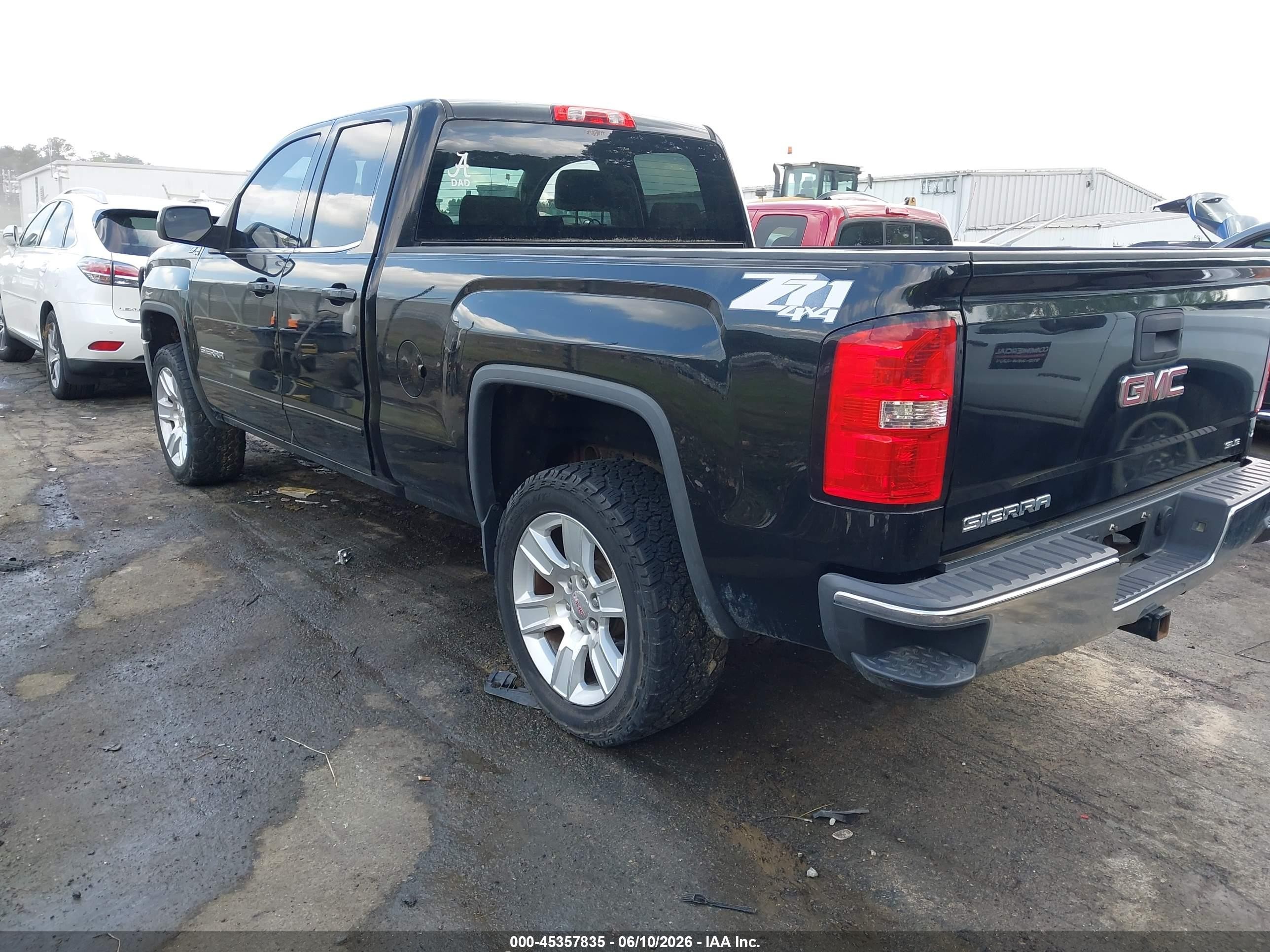 2014 Gmc Sierra 1500 Sle Black vin: 1GTV2UEC4EZ157804