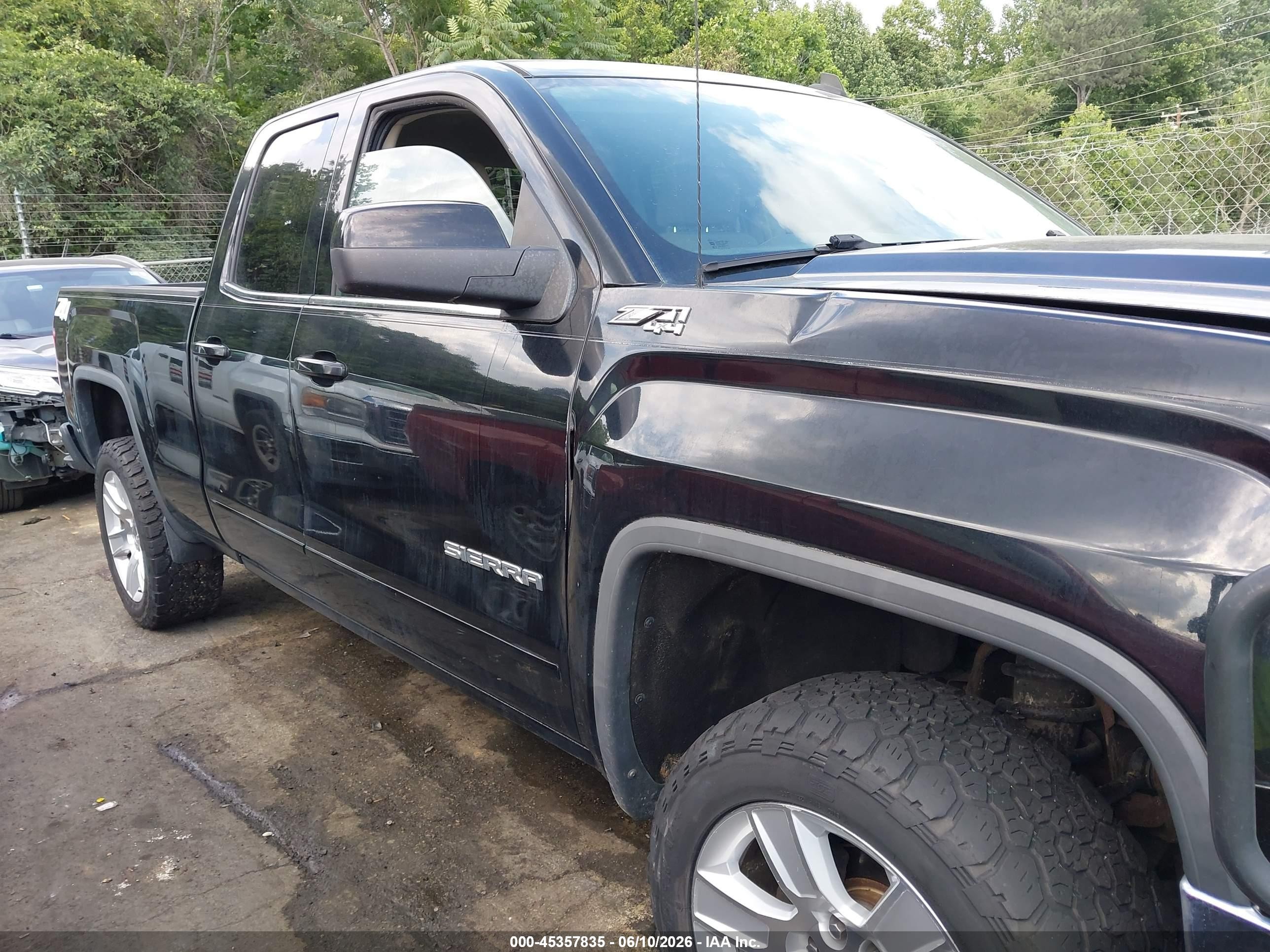 2014 Gmc Sierra 1500 Sle Black vin: 1GTV2UEC4EZ157804