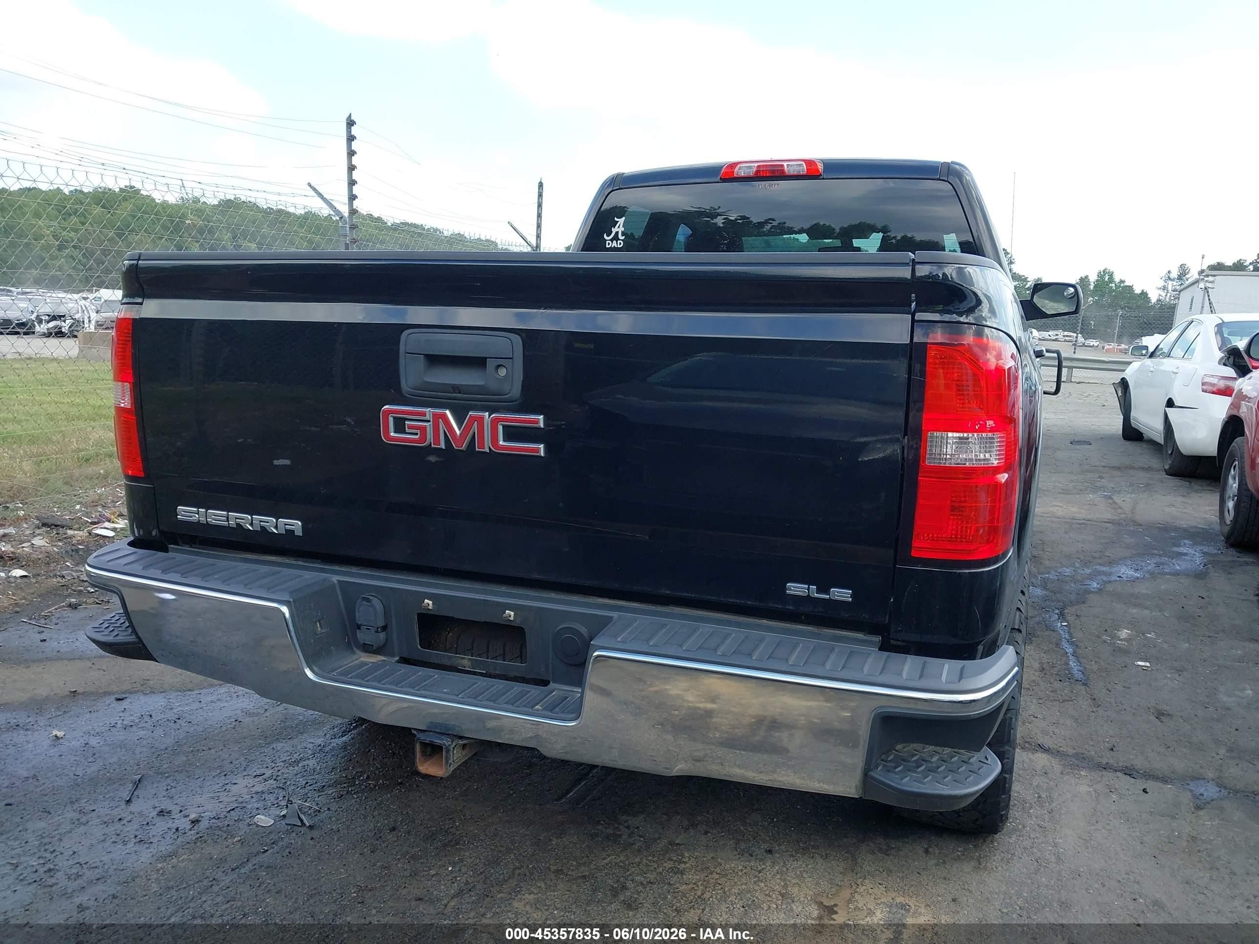 2014 Gmc Sierra 1500 Sle Black vin: 1GTV2UEC4EZ157804