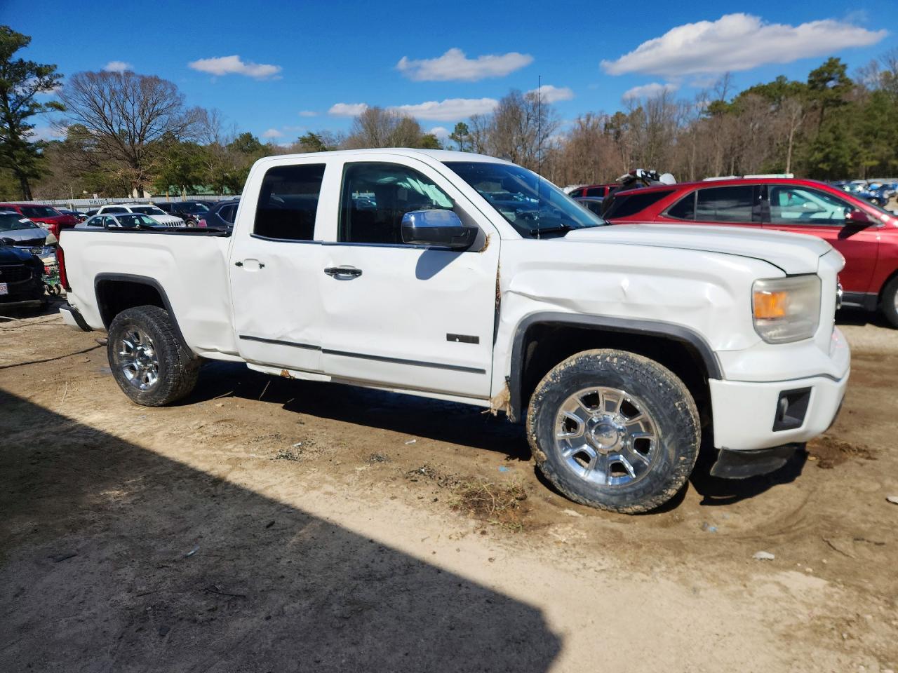 2014 Gmc Sierra K1500 Sle White vin: 1GTV2UEC4EZ158581
