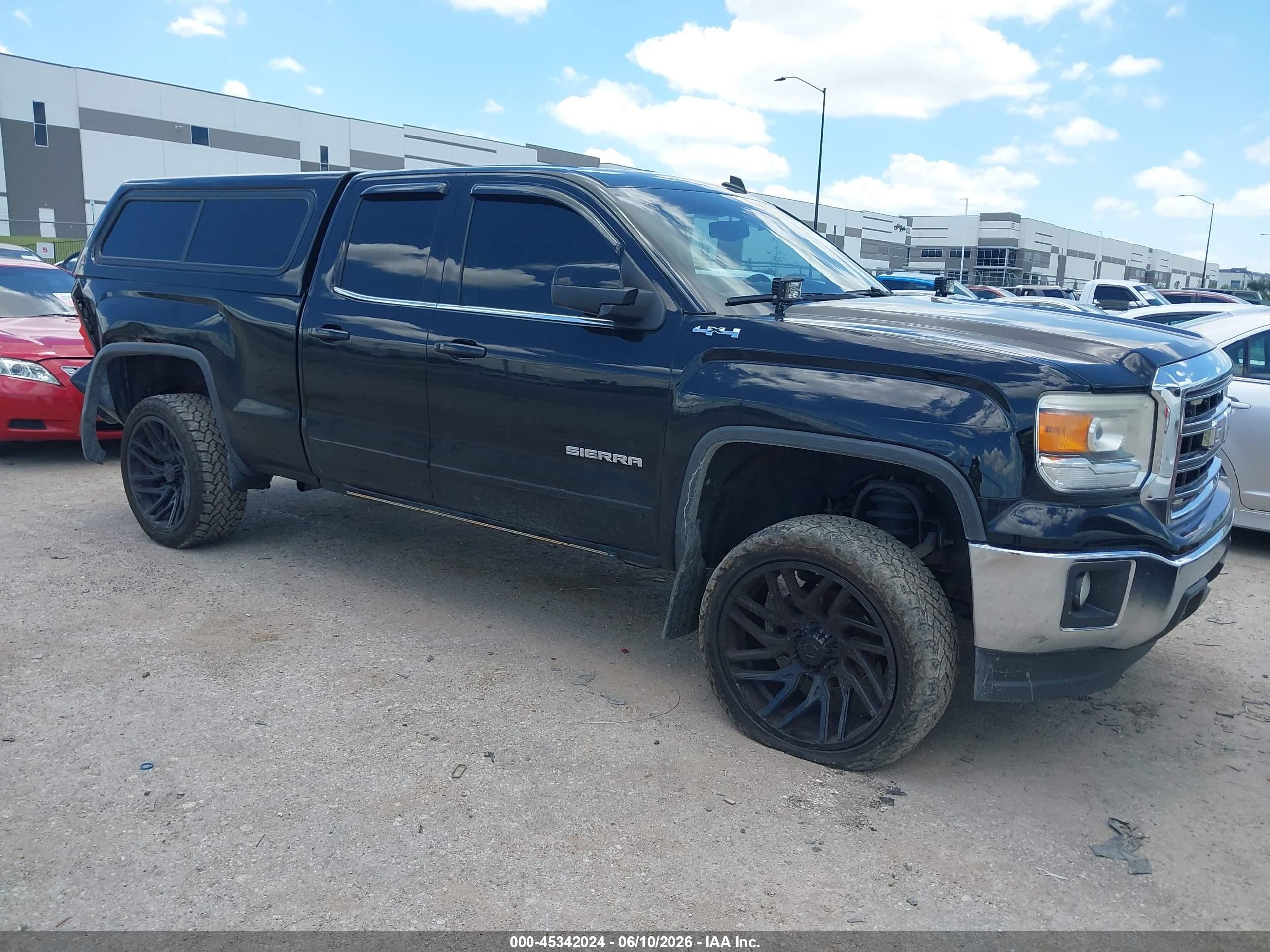 2014 Gmc Sierra 1500 Sle Black vin: 1GTV2UEC4EZ378271