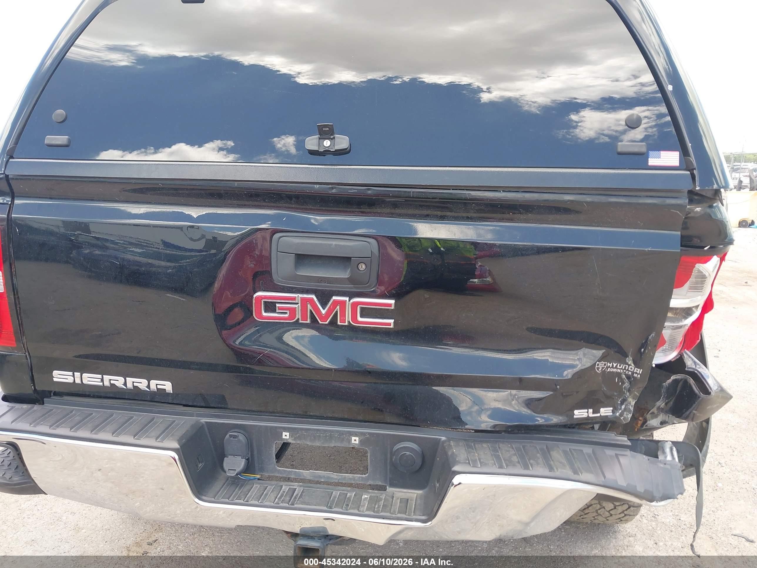 2014 Gmc Sierra 1500 Sle Black vin: 1GTV2UEC4EZ378271
