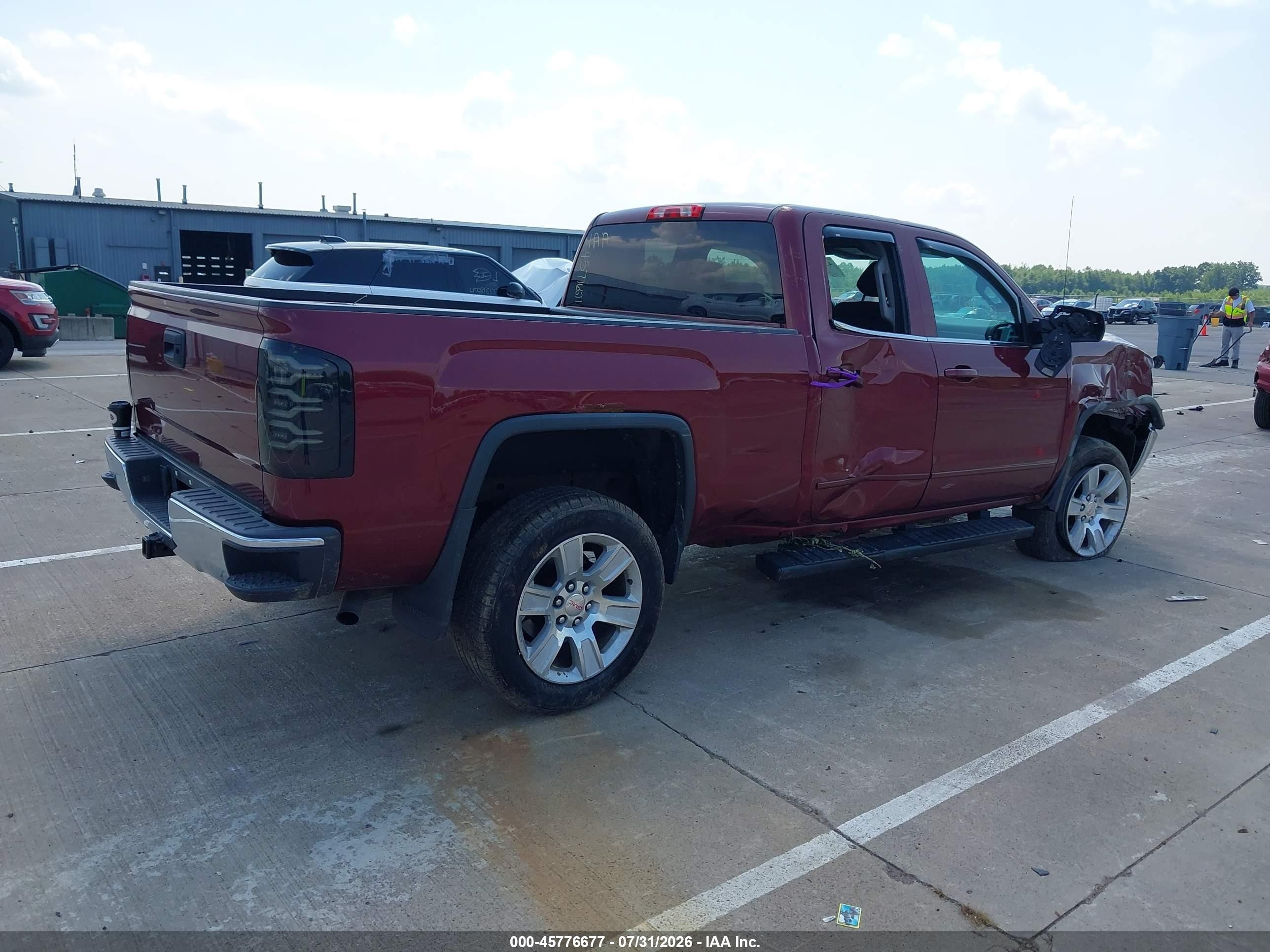 2015 Gmc Sierra 1500 Sle Burgundy vin: 1GTV2UEC4FZ211264