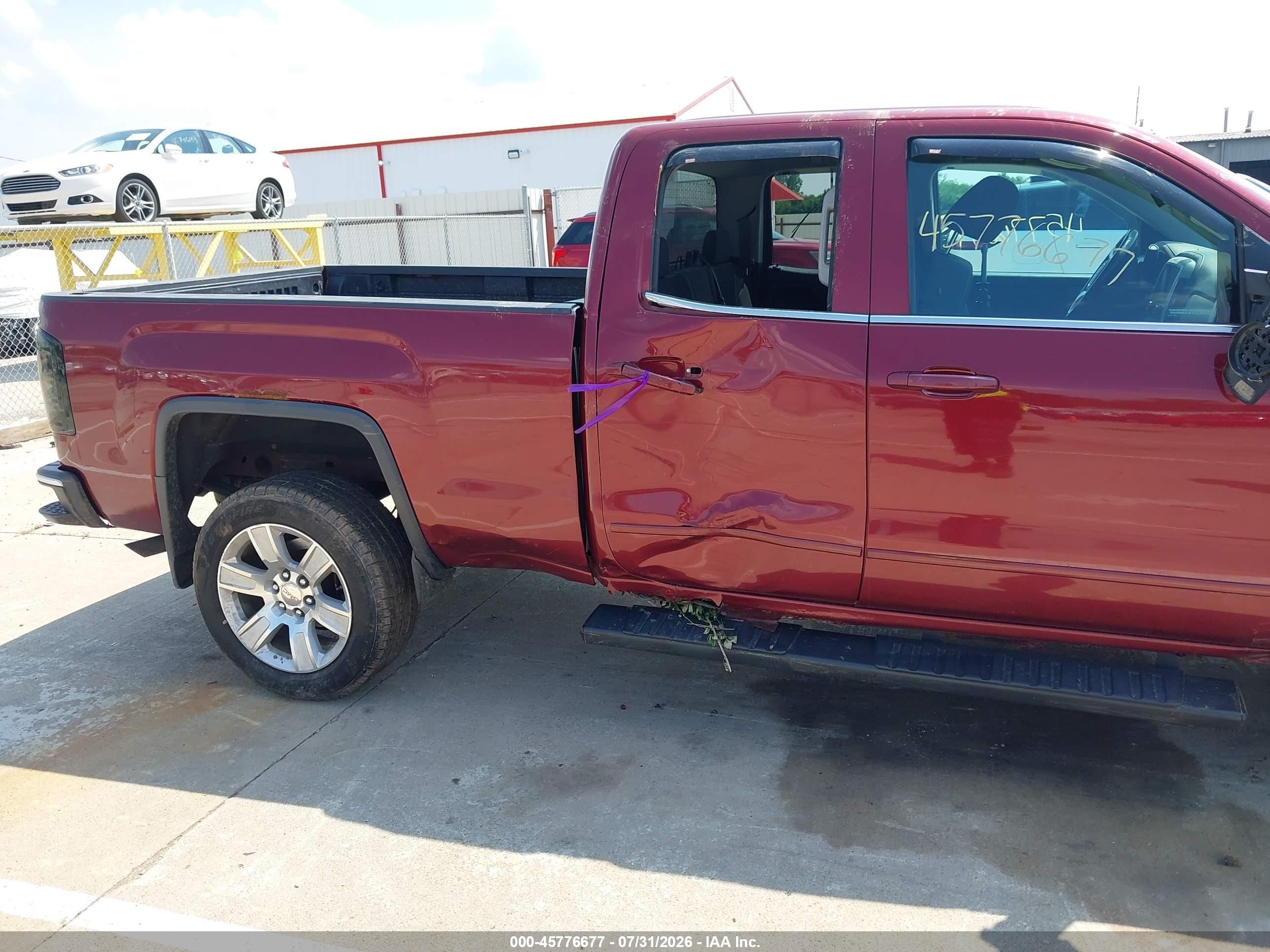 2015 Gmc Sierra 1500 Sle Burgundy vin: 1GTV2UEC4FZ211264