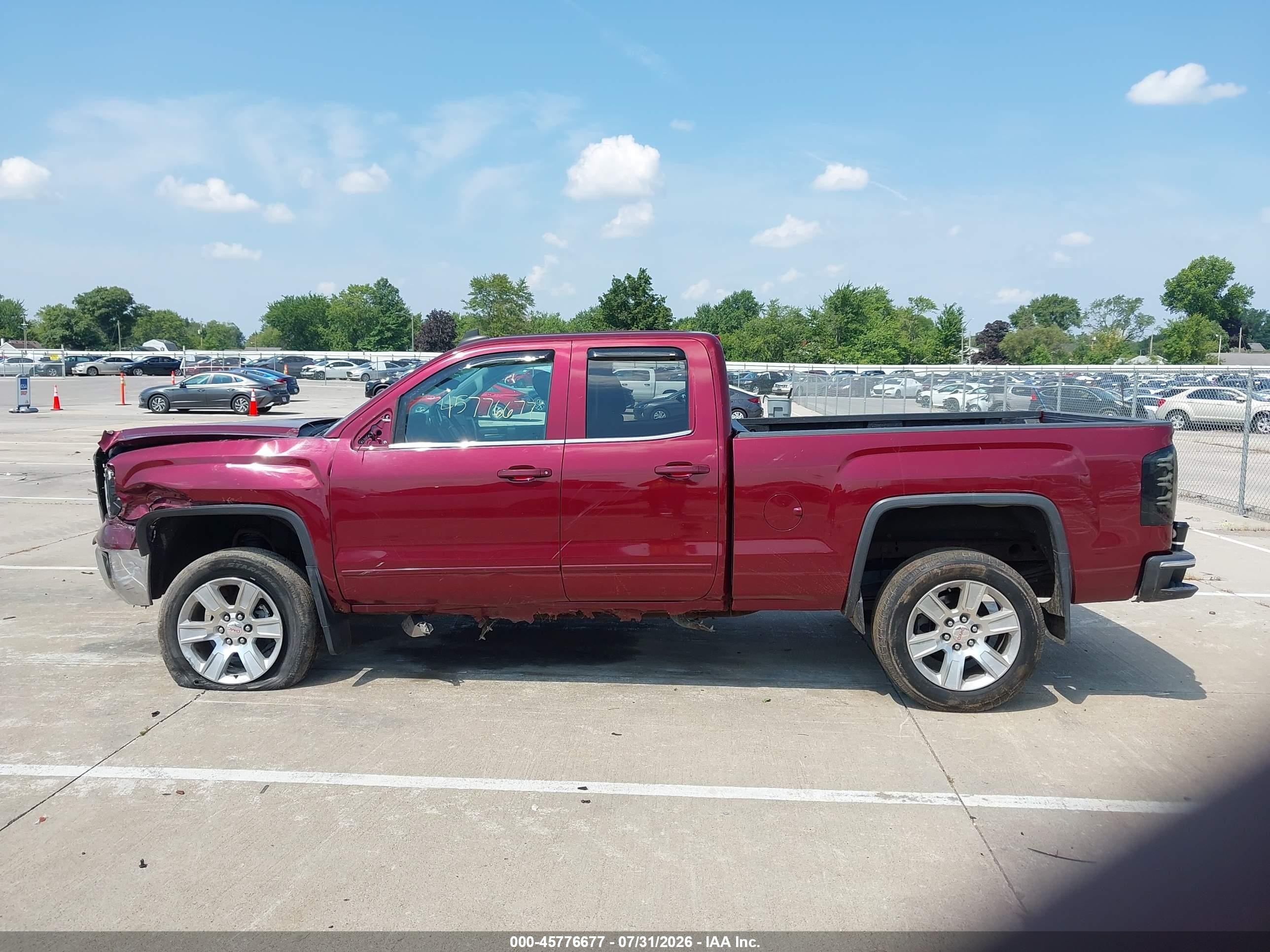 2015 Gmc Sierra 1500 Sle Burgundy vin: 1GTV2UEC4FZ211264