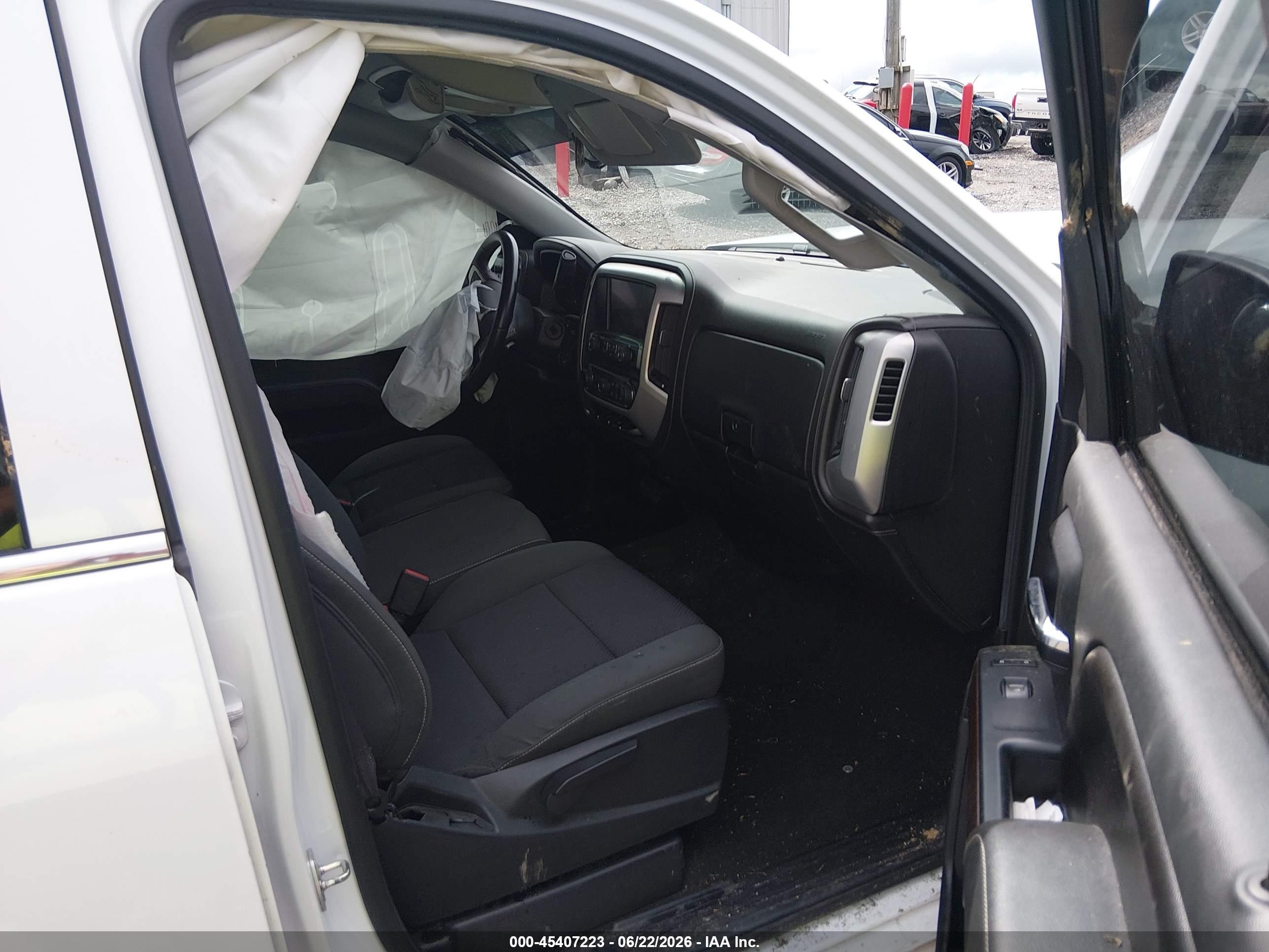 2015 Gmc Sierra 1500 Sle White vin: 1GTV2UEC4FZ351850