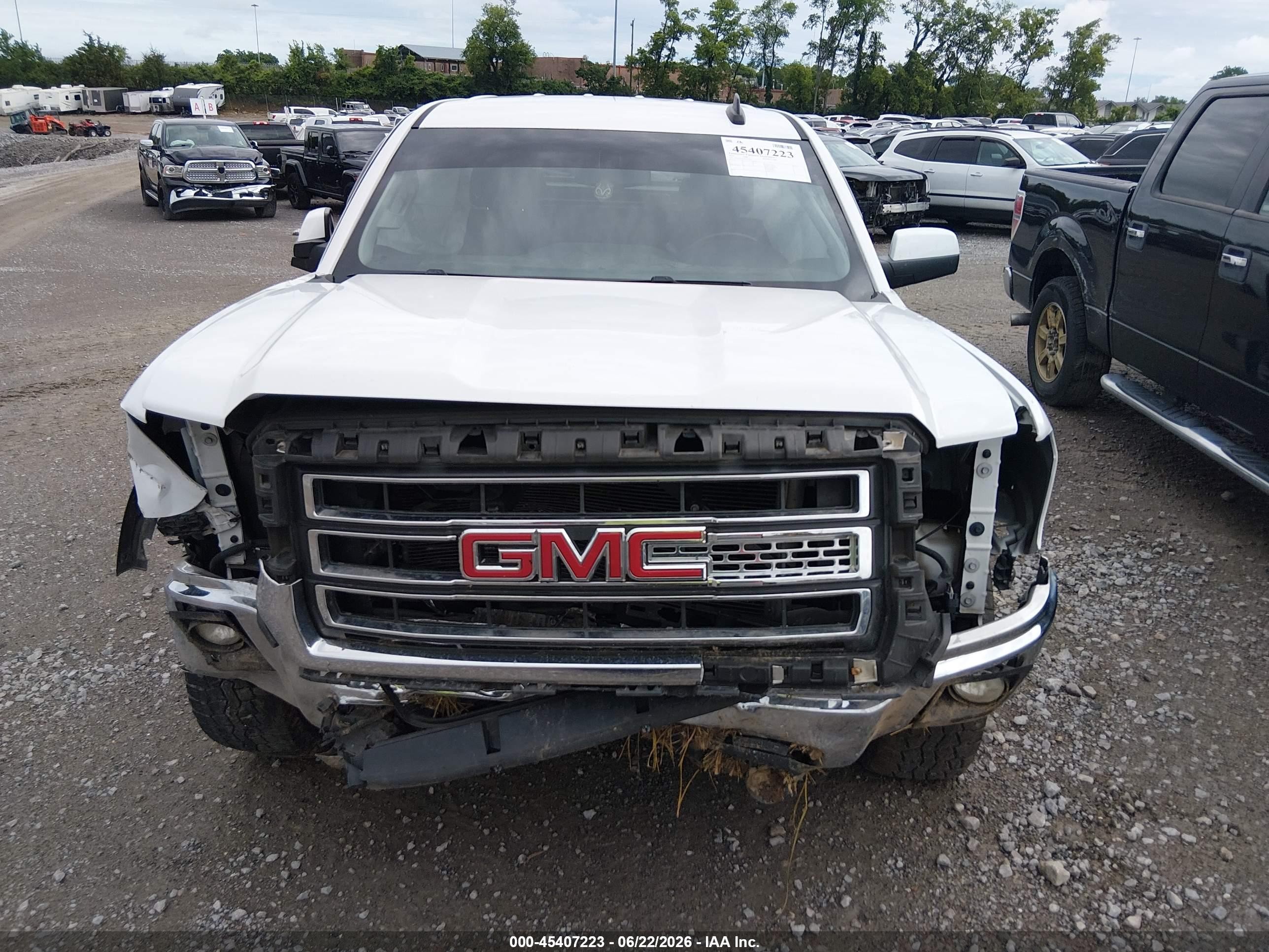2015 Gmc Sierra 1500 Sle White vin: 1GTV2UEC4FZ351850