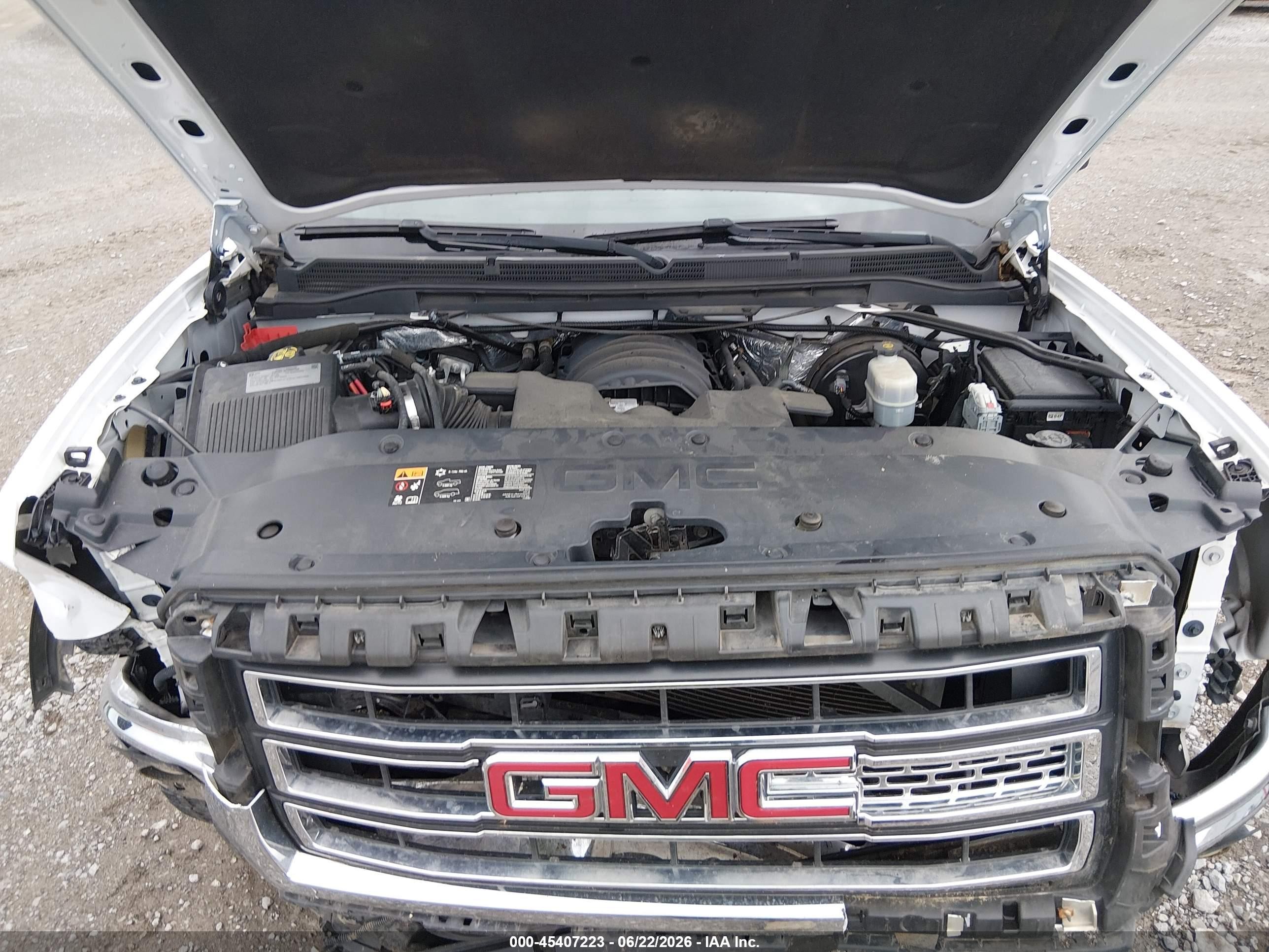 2015 Gmc Sierra 1500 Sle White vin: 1GTV2UEC4FZ351850