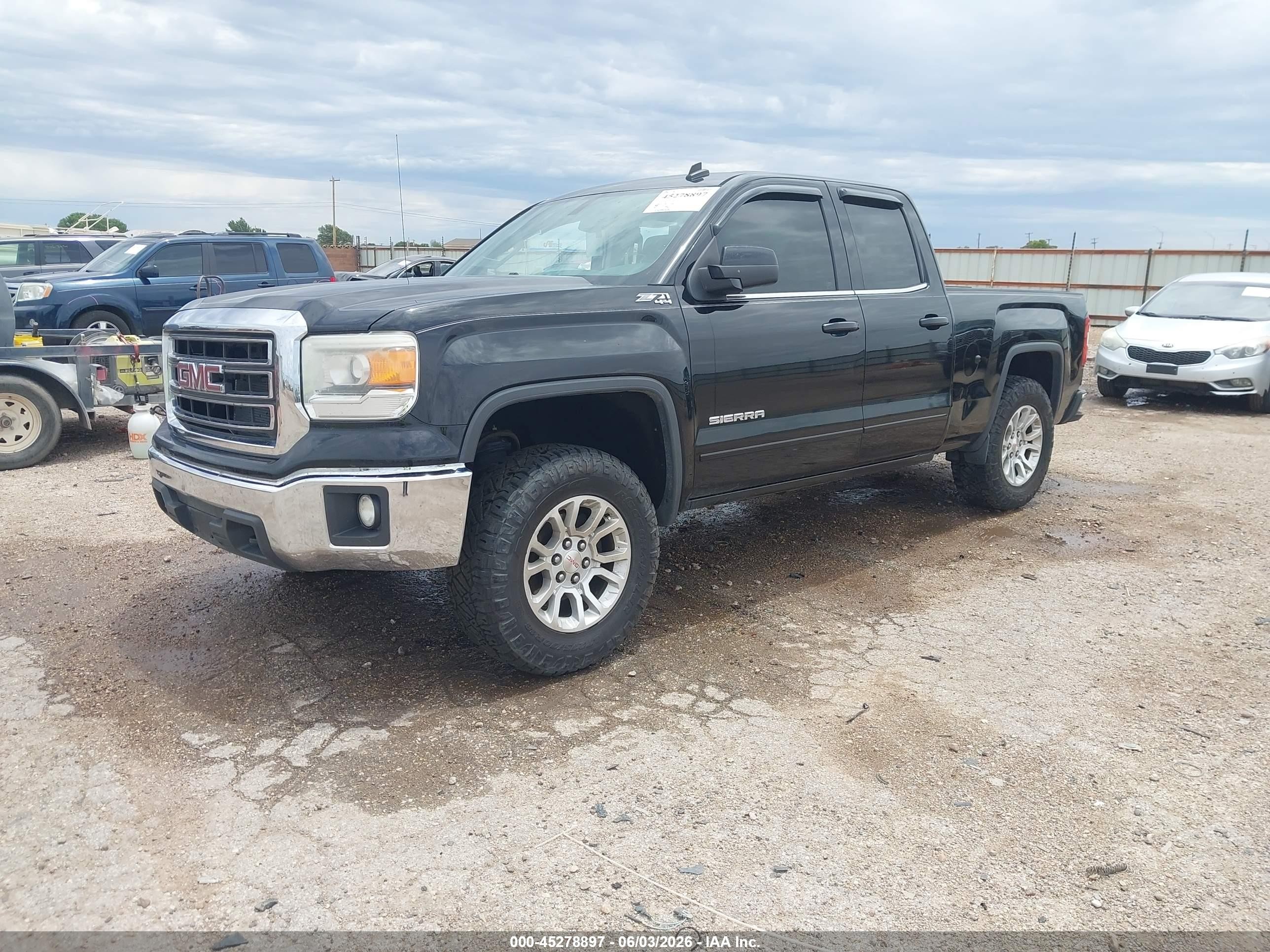 2014 Gmc Sierra 1500 Sle Black vin: 1GTV2UEC5EZ218058