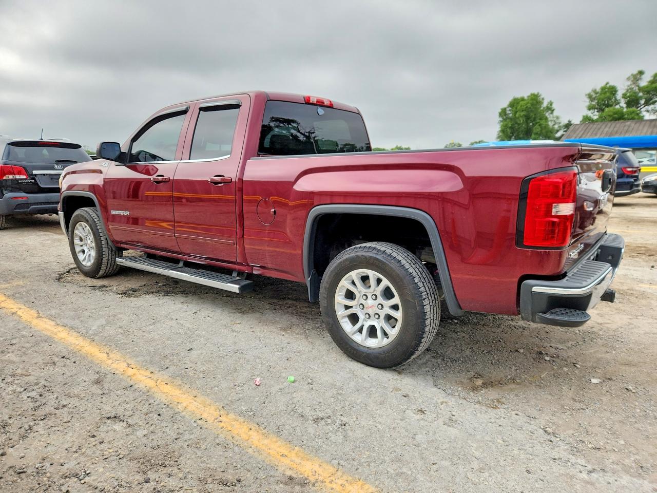 2014 Gmc Sierra Burgundy vin: 1GTV2UEC5EZ318094