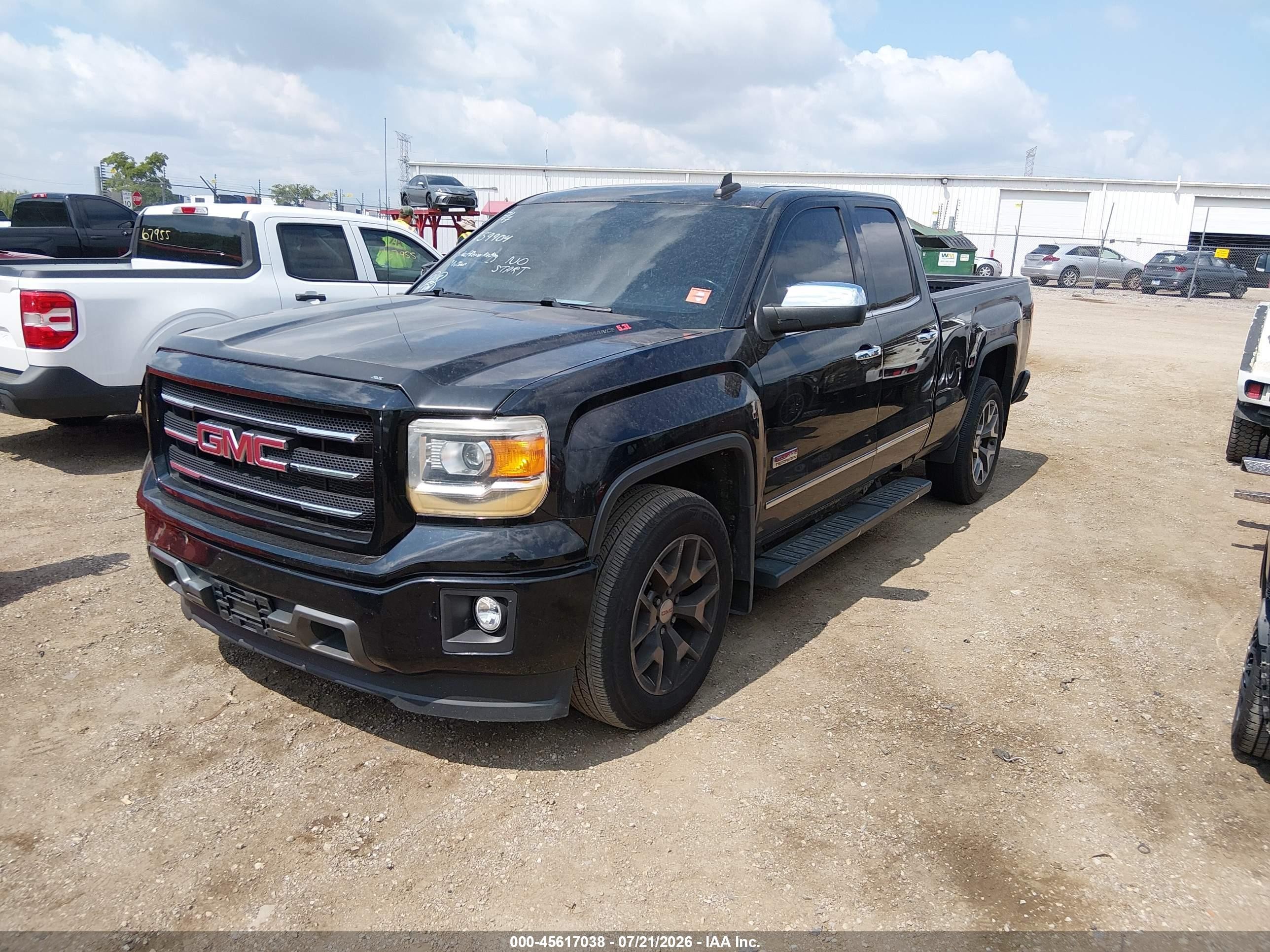 2015 Gmc Sierra 1500 Sle Black vin: 1GTV2UEC5FZ159904