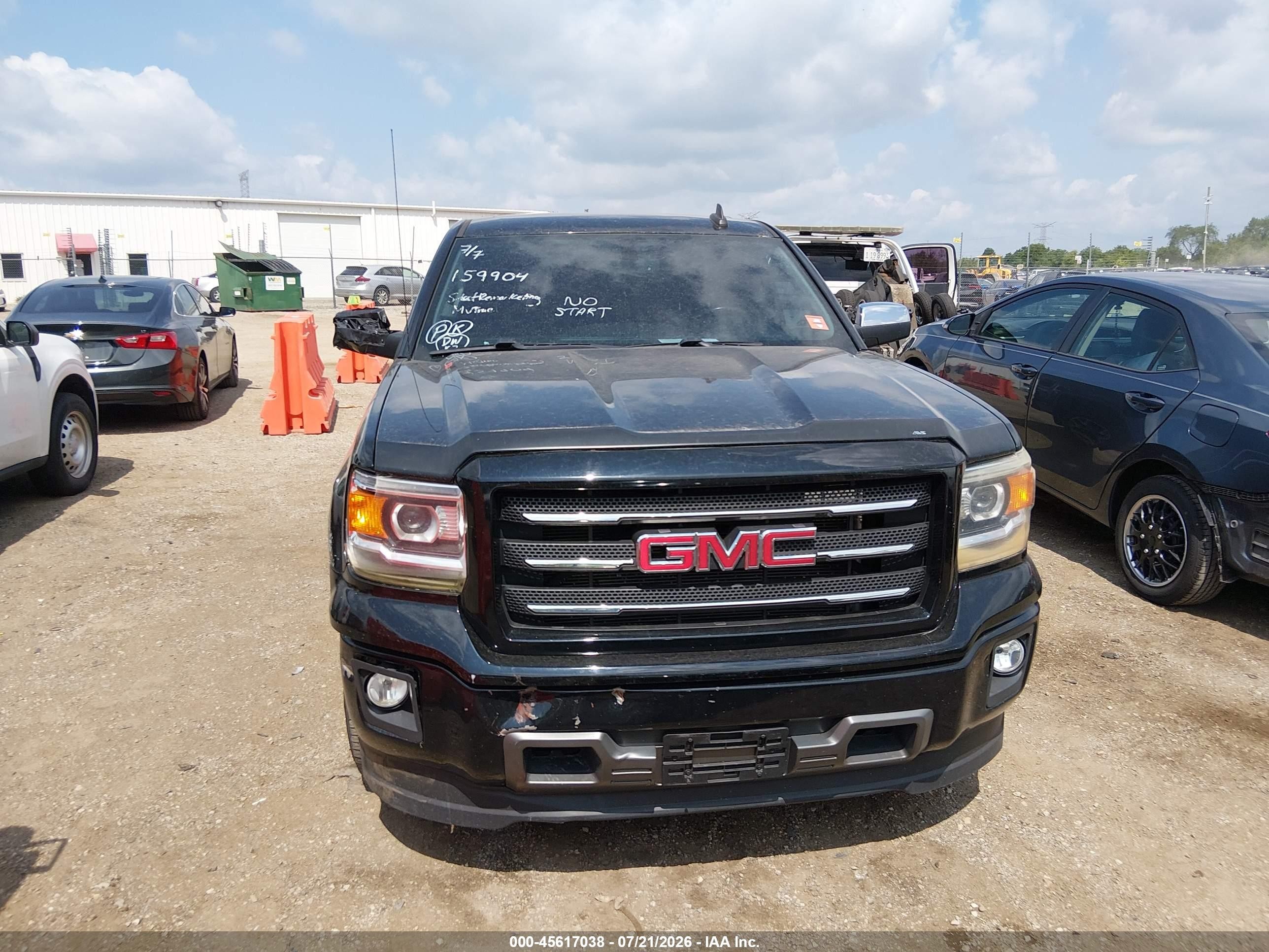 2015 Gmc Sierra 1500 Sle Black vin: 1GTV2UEC5FZ159904