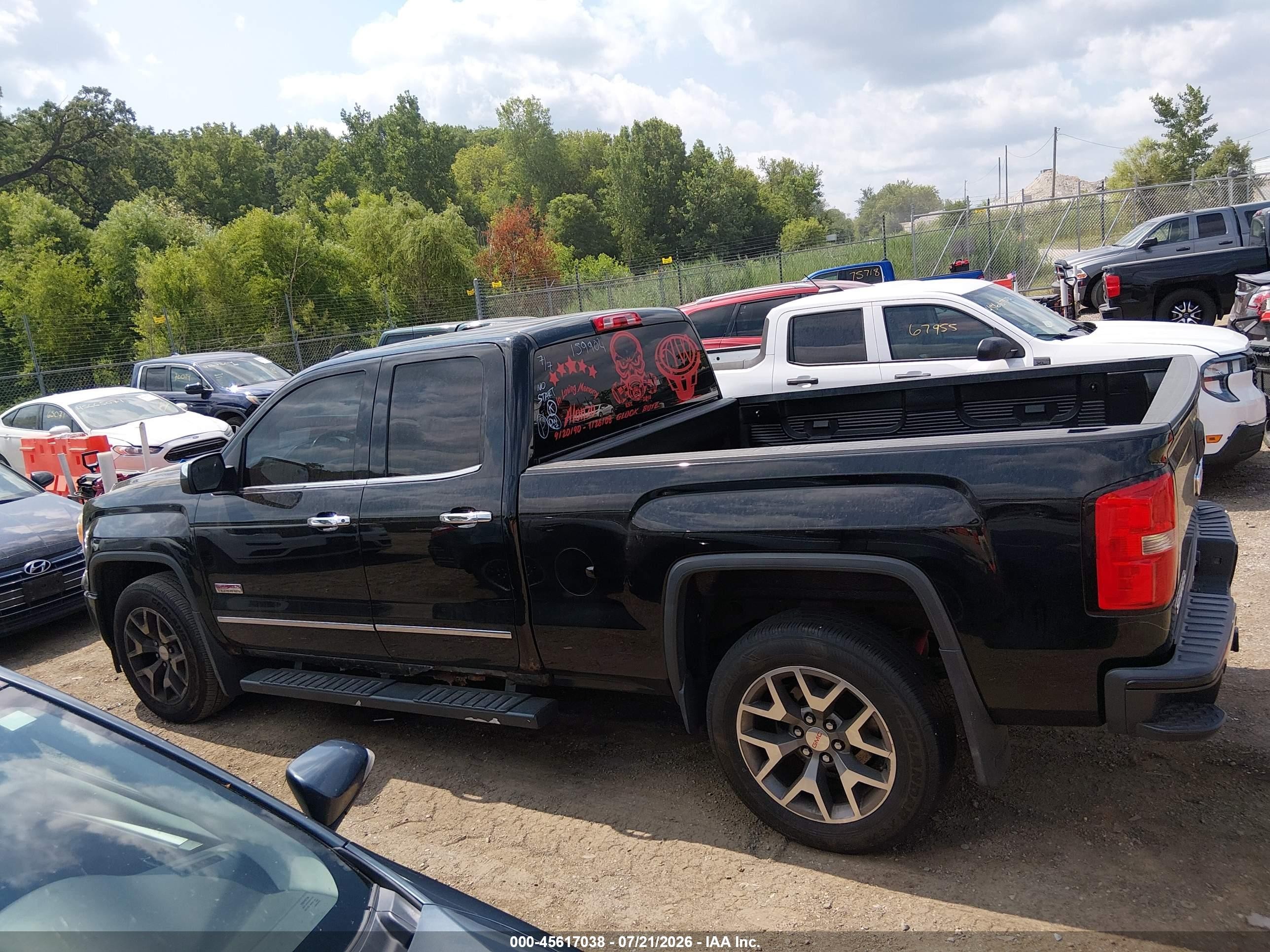 2015 Gmc Sierra 1500 Sle Black vin: 1GTV2UEC5FZ159904