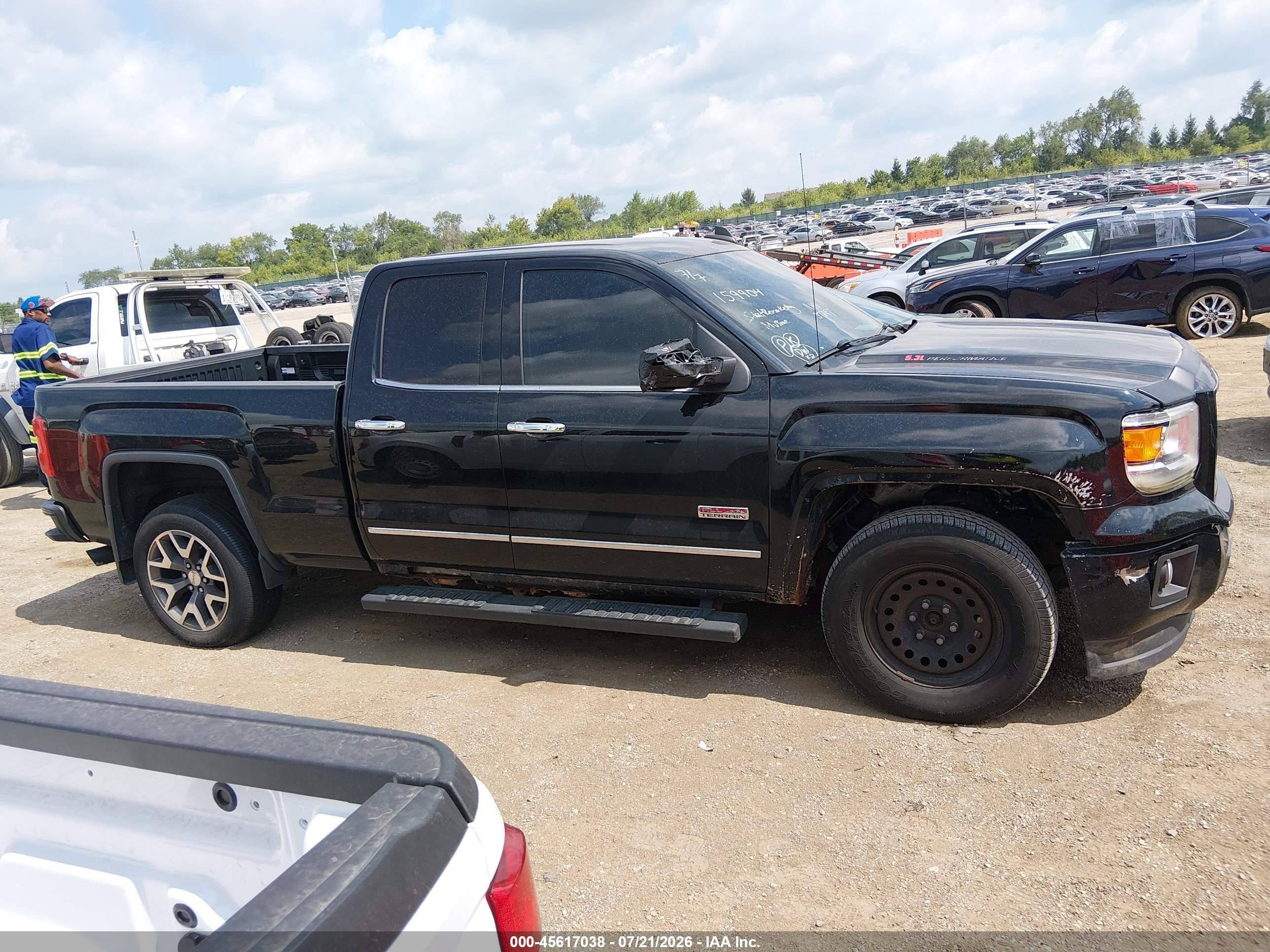 2015 Gmc Sierra 1500 Sle Black vin: 1GTV2UEC5FZ159904