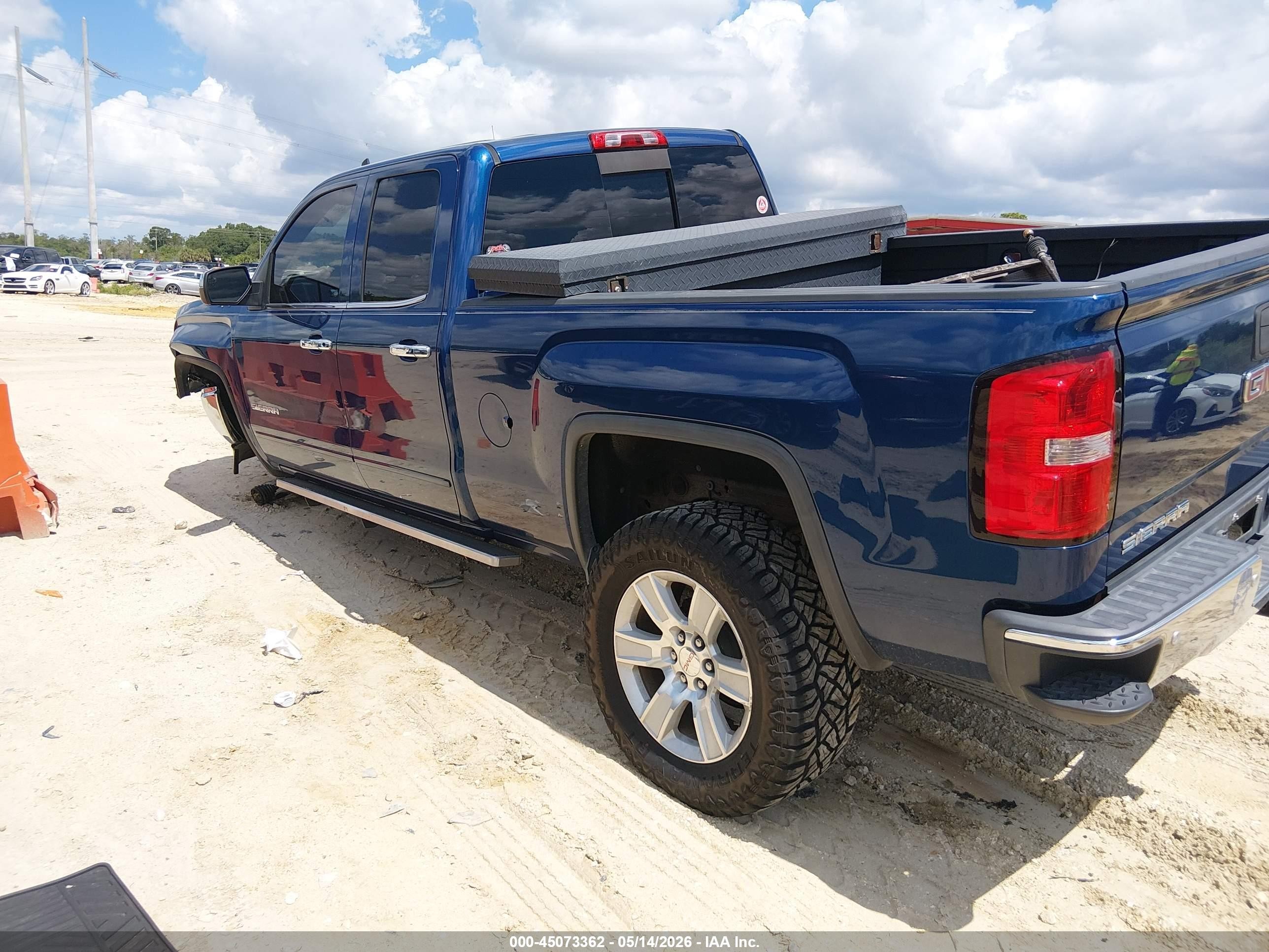2015 Gmc Sierra 1500 Sle Blue vin: 1GTV2UEC5FZ168053