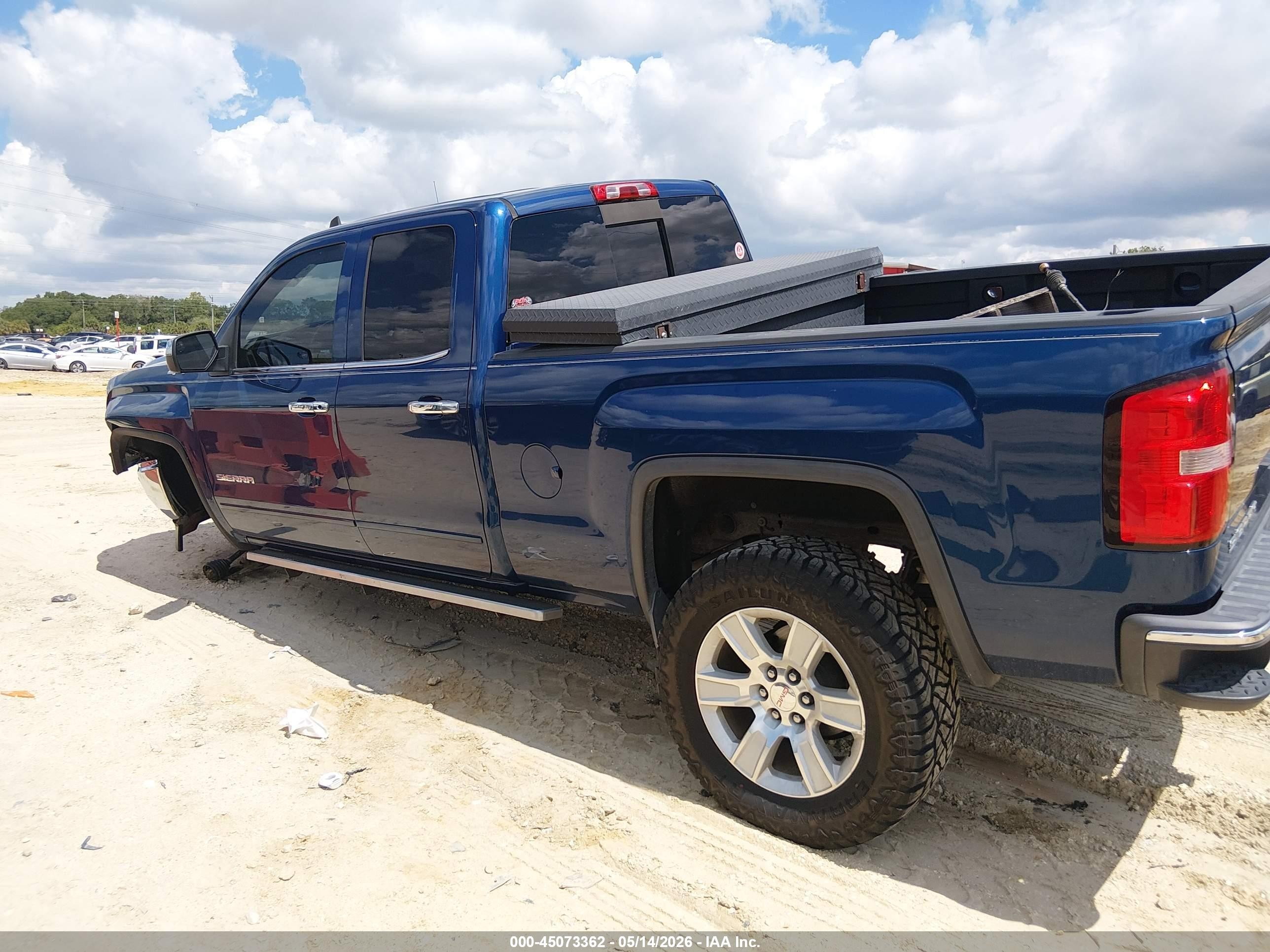 2015 Gmc Sierra 1500 Sle Blue vin: 1GTV2UEC5FZ168053