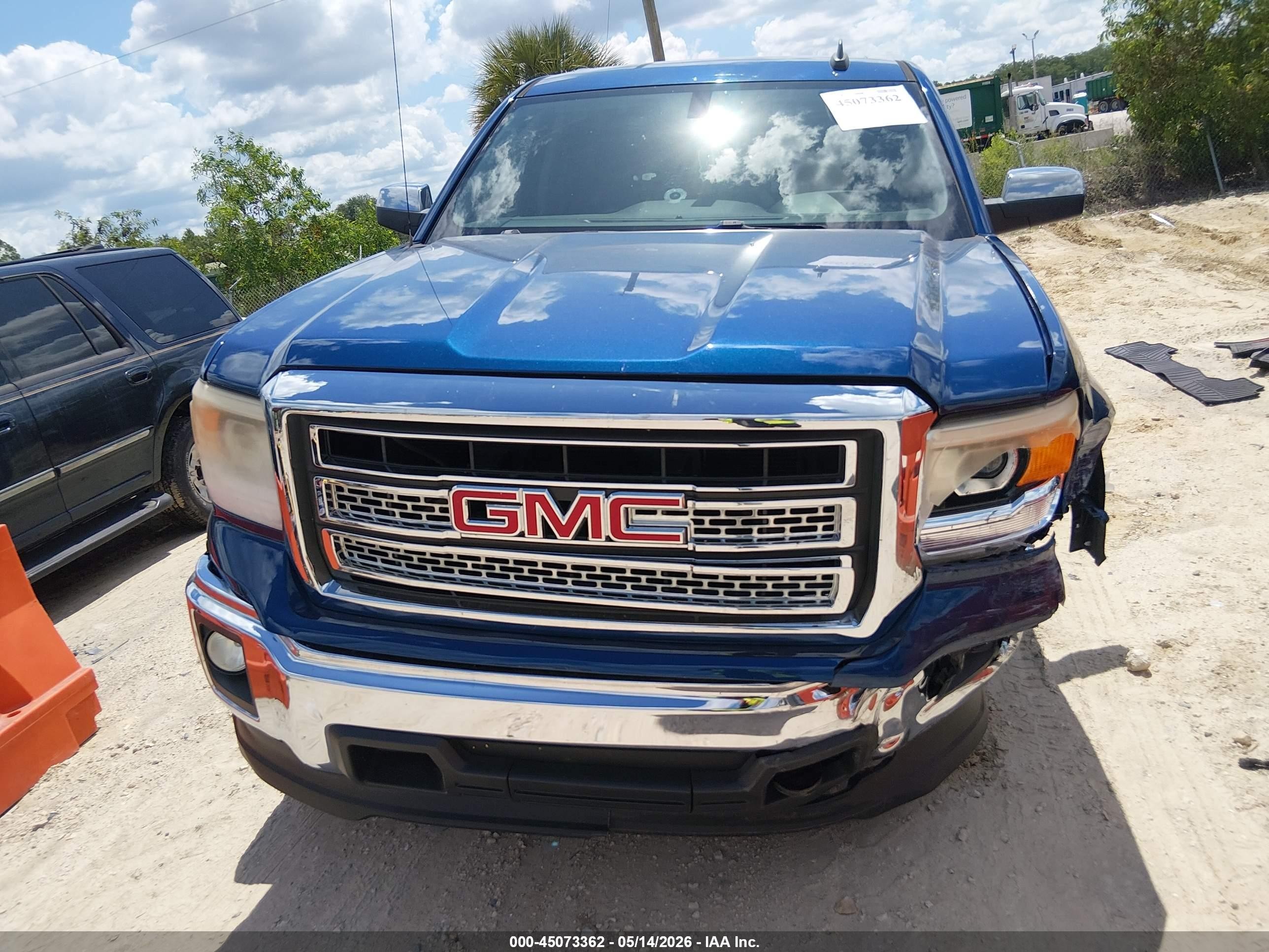 2015 Gmc Sierra 1500 Sle Blue vin: 1GTV2UEC5FZ168053