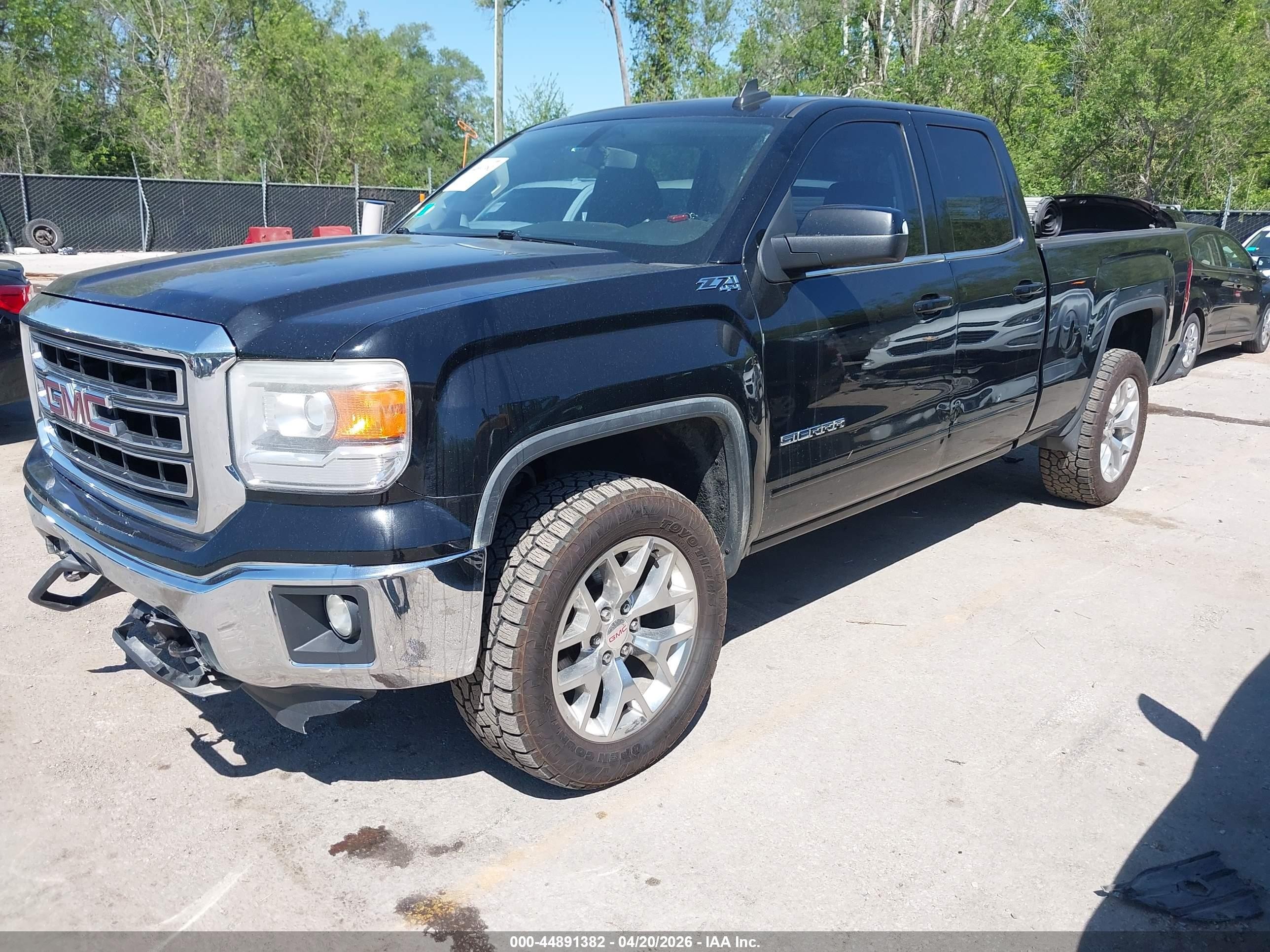 2015 Gmc Sierra 1500 Sle Black vin: 1GTV2UEC5FZ264782