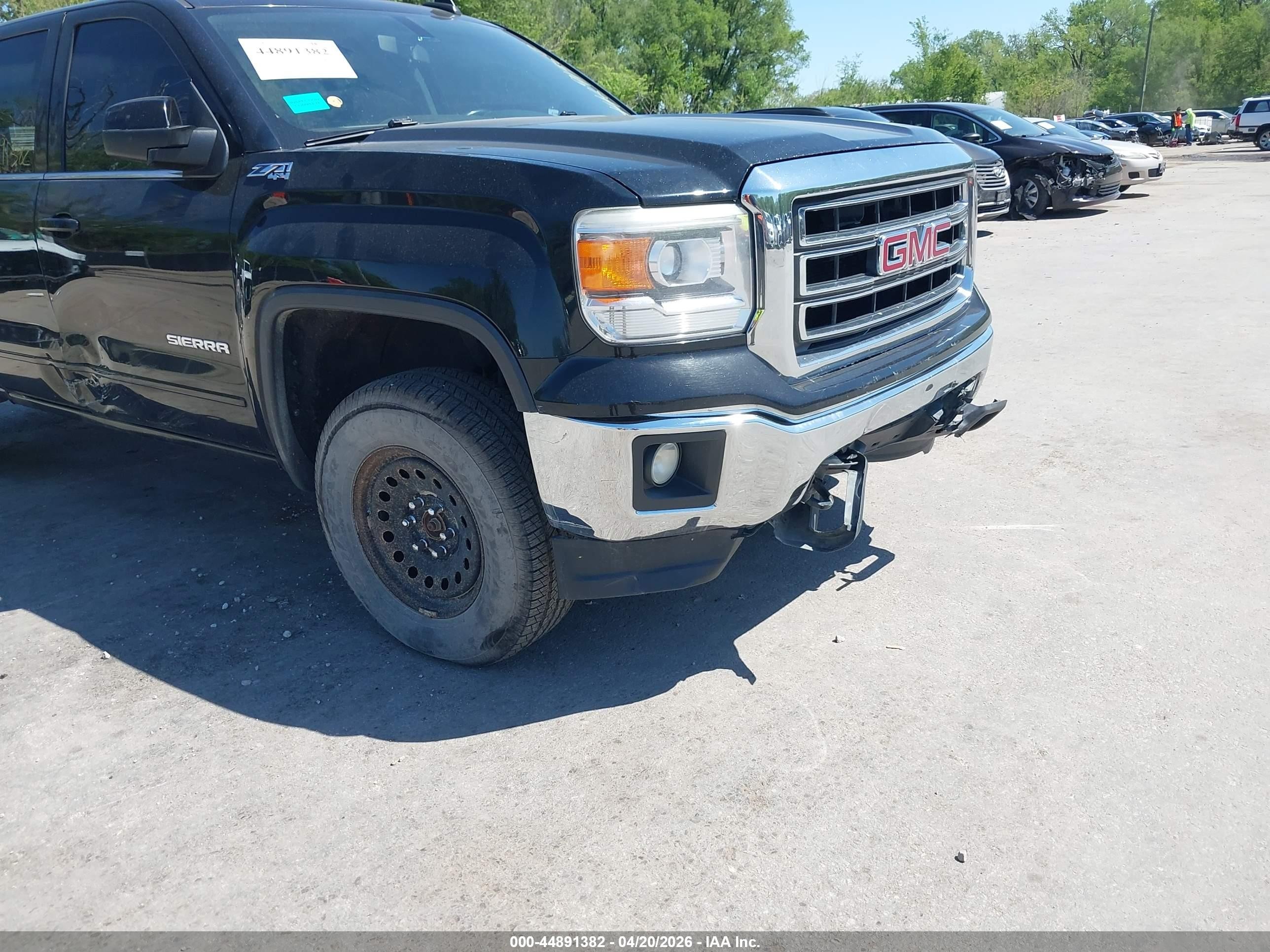 2015 Gmc Sierra 1500 Sle Black vin: 1GTV2UEC5FZ264782
