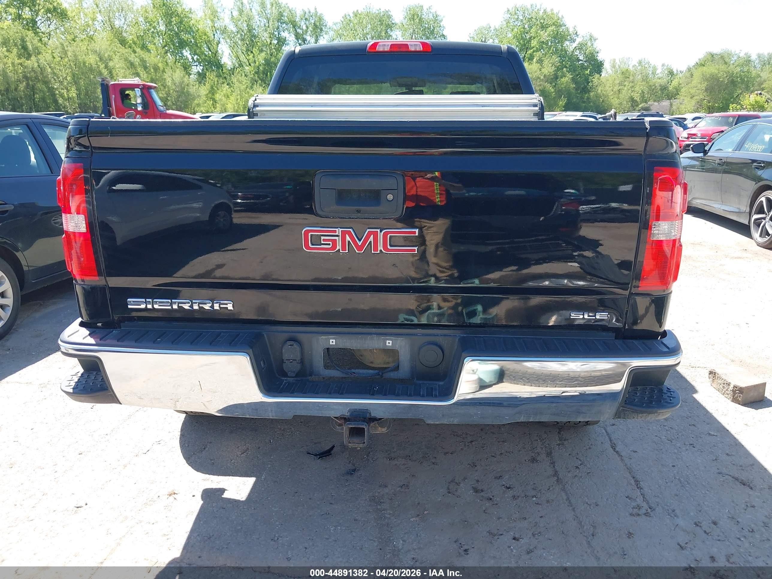 2015 Gmc Sierra 1500 Sle Black vin: 1GTV2UEC5FZ264782