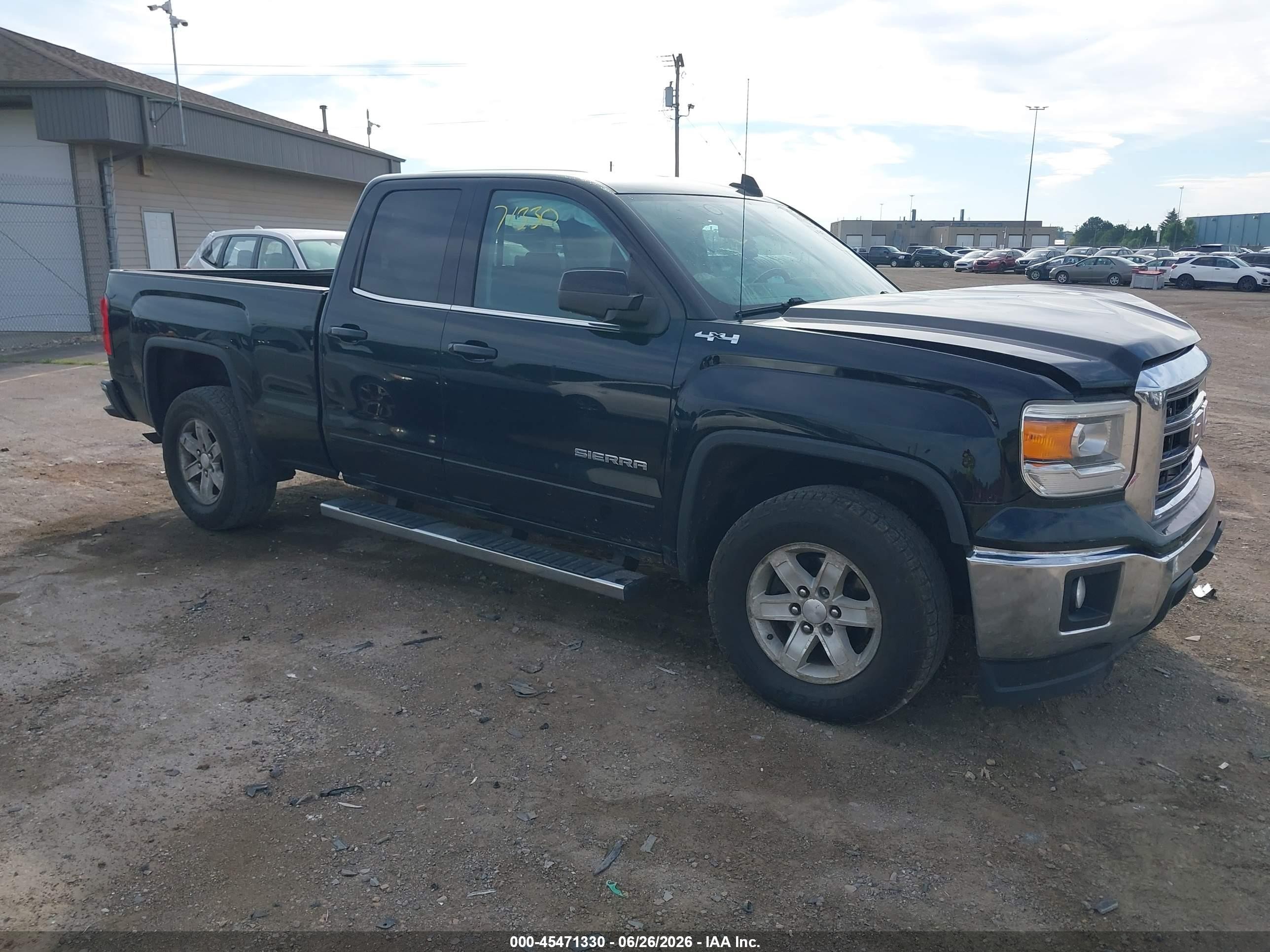 2015 Gmc Sierra 1500 Sle Черный vin: 1GTV2UEC5FZ428435