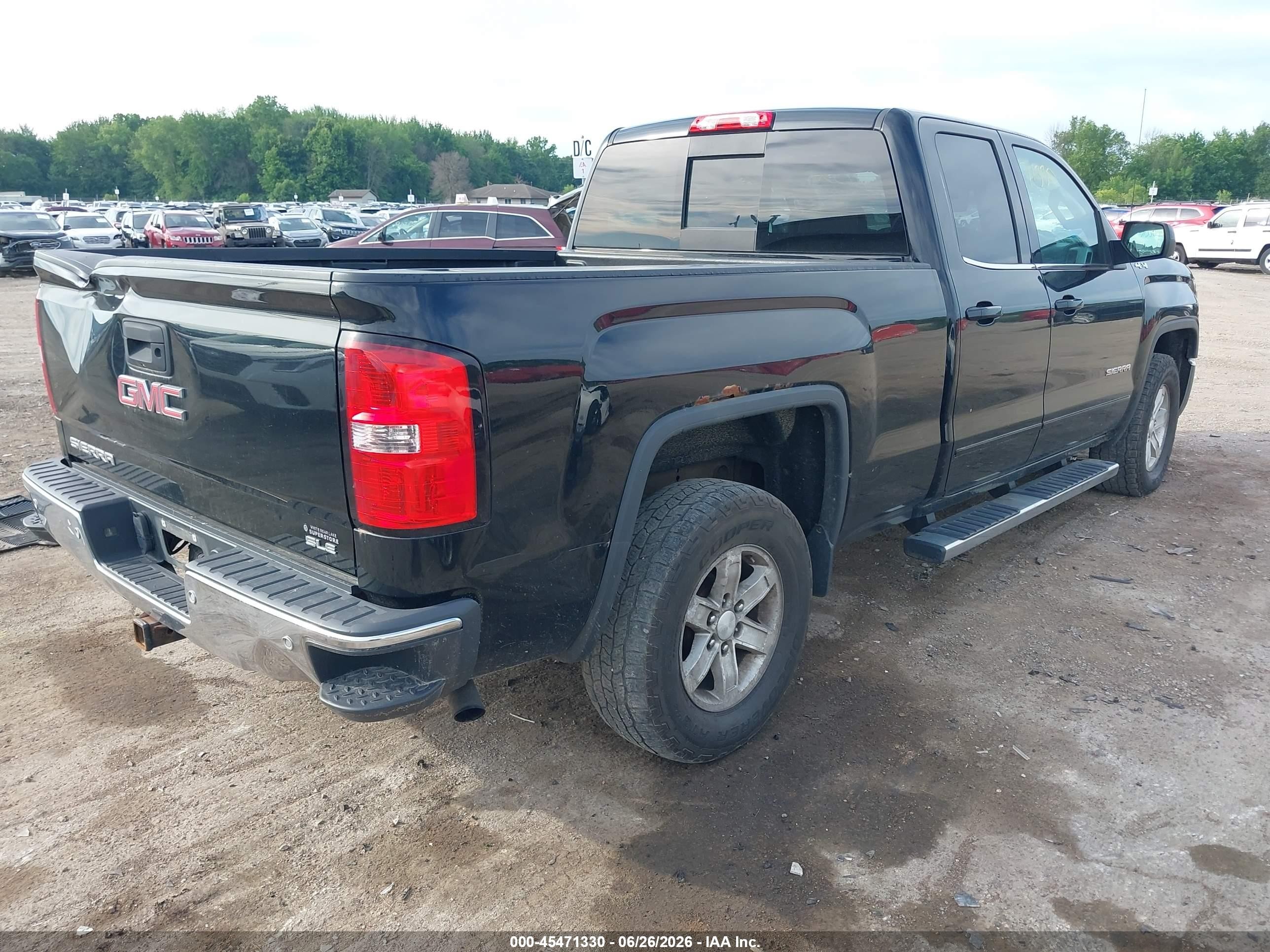 2015 Gmc Sierra 1500 Sle Black vin: 1GTV2UEC5FZ428435