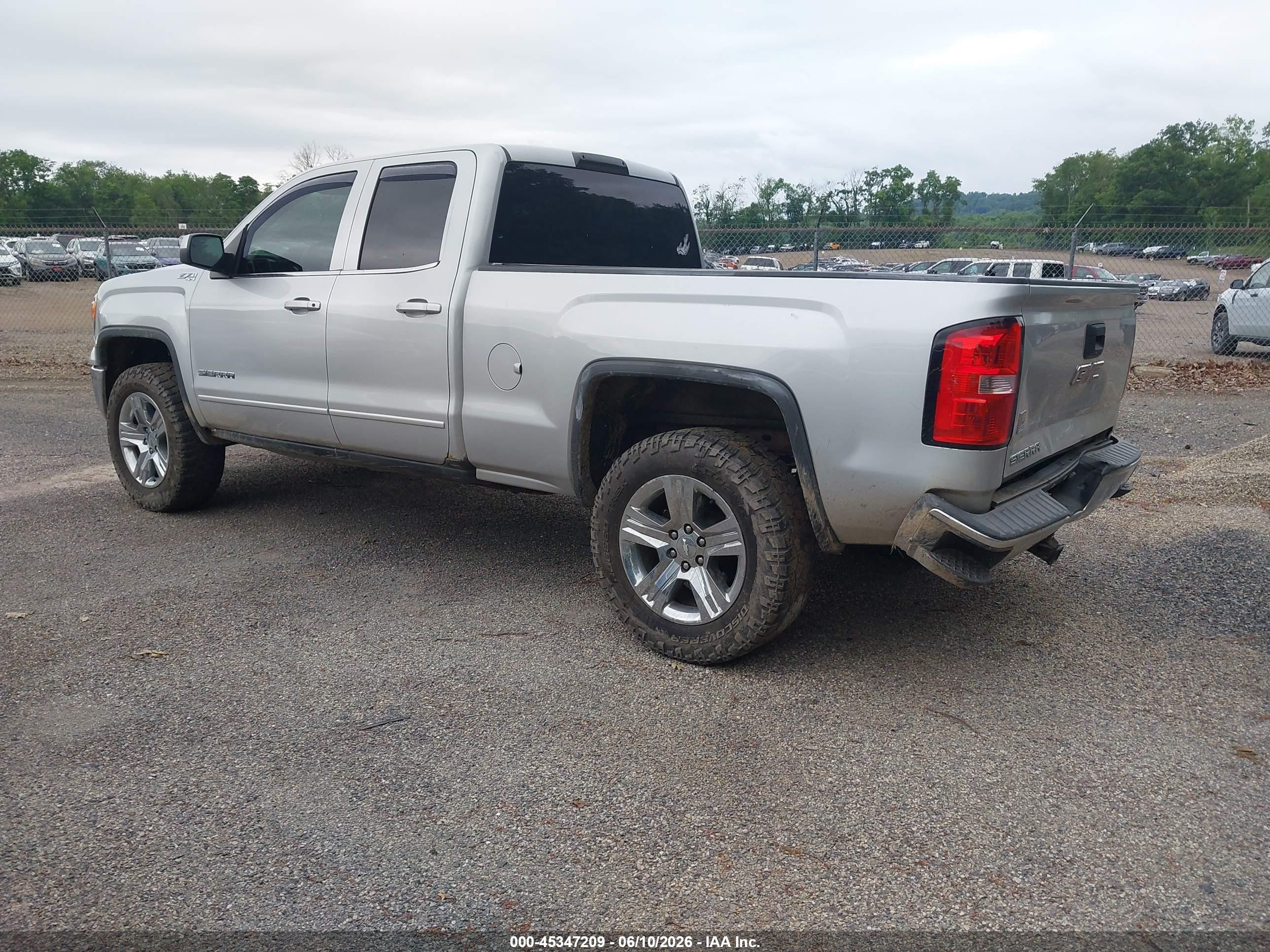 2014 Gmc Sierra 1500 Sle Silver vin: 1GTV2UEC6EZ327323