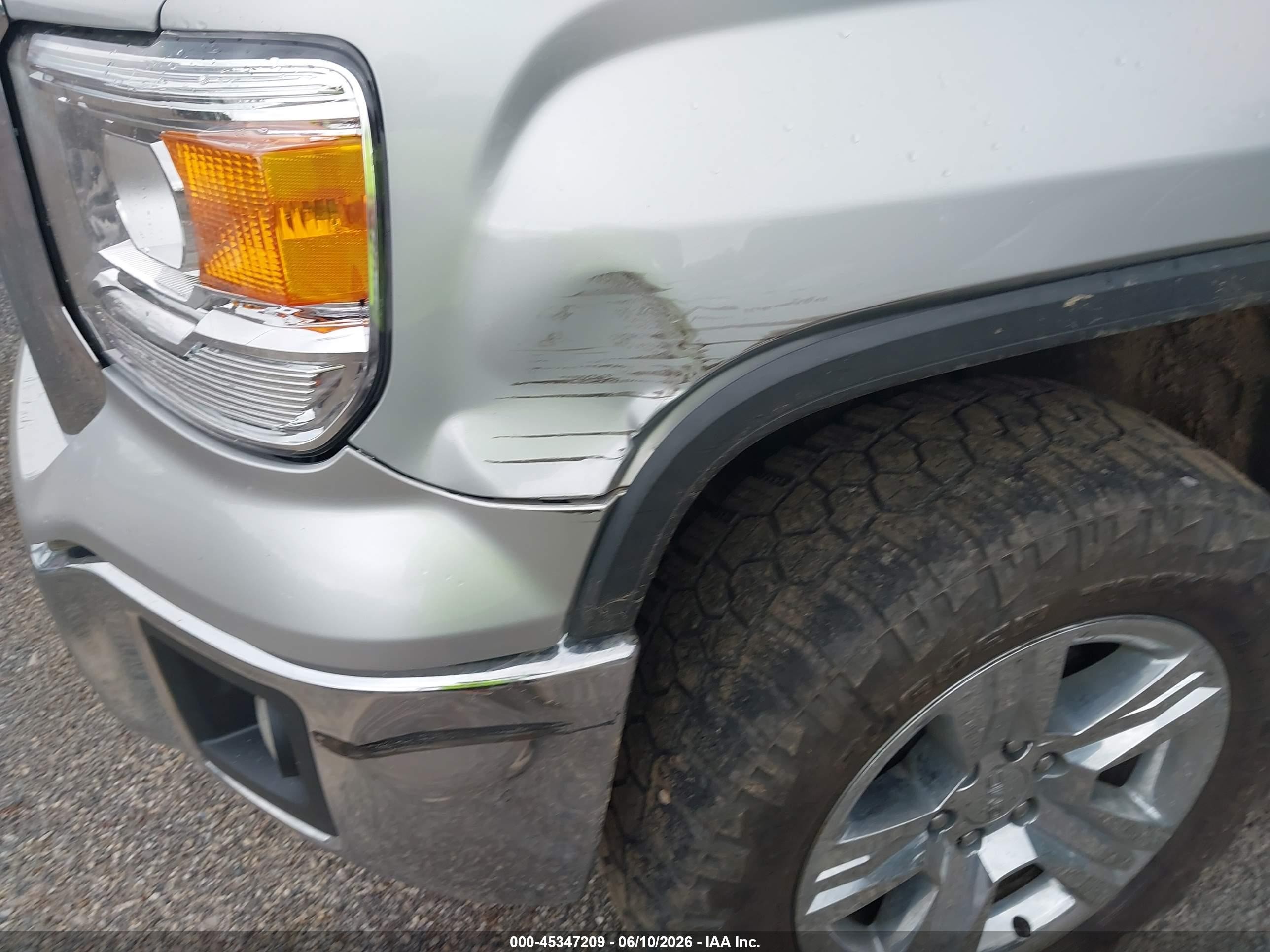 2014 Gmc Sierra 1500 Sle Silver vin: 1GTV2UEC6EZ327323