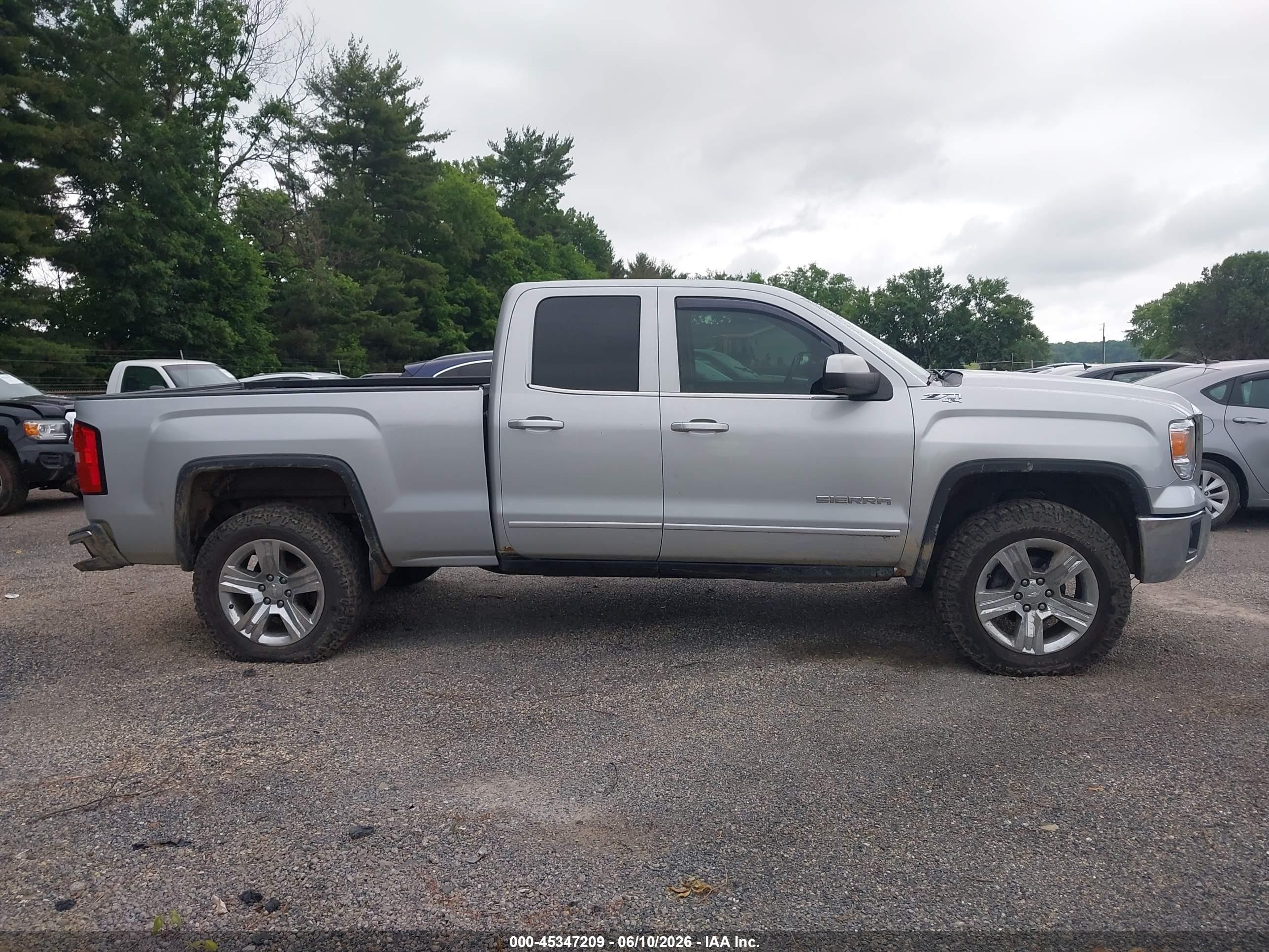 2014 Gmc Sierra 1500 Sle Silver vin: 1GTV2UEC6EZ327323