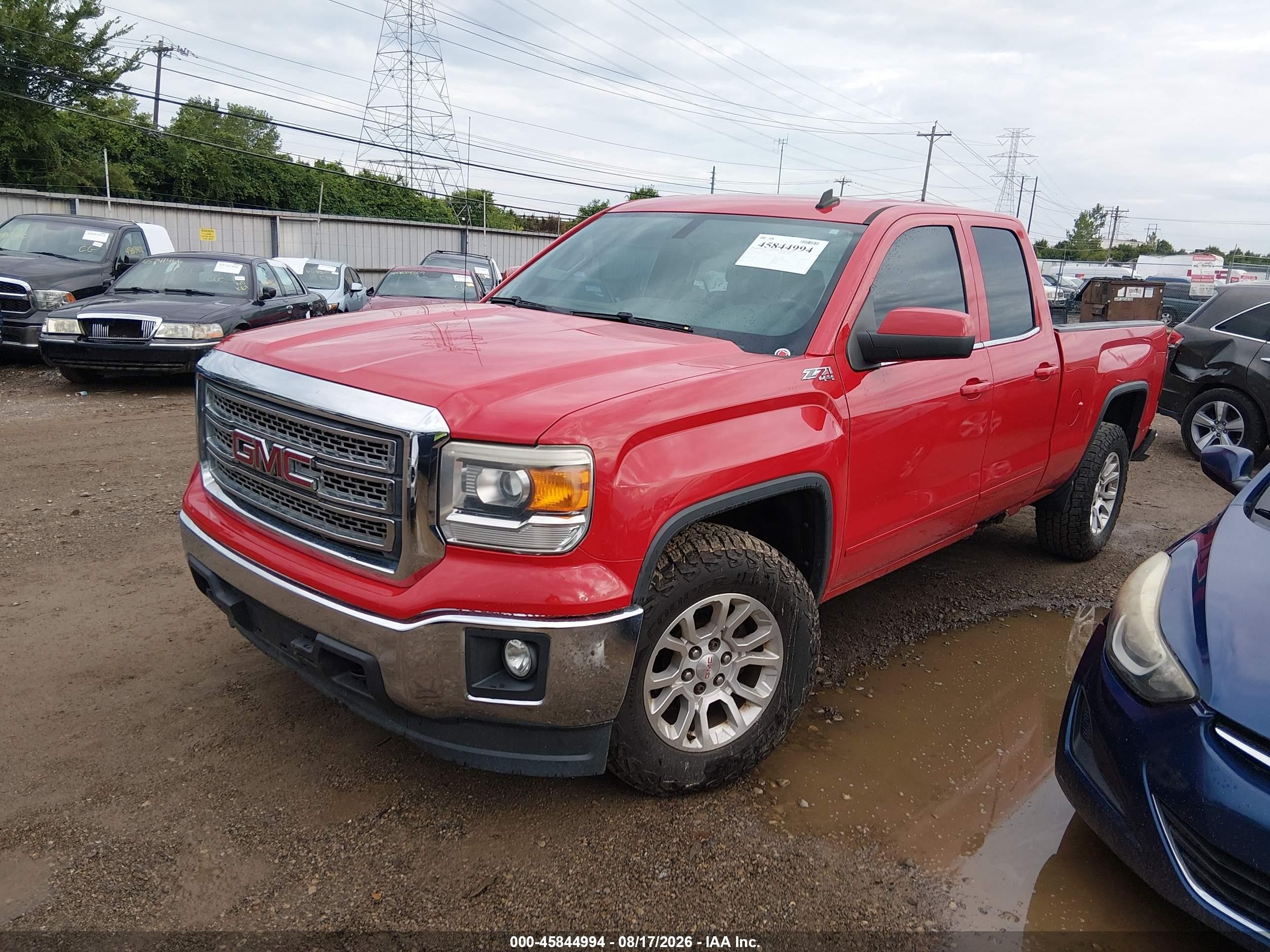 2014 Gmc Sierra 1500 Sle Красный vin: 1GTV2UEC6EZ385691