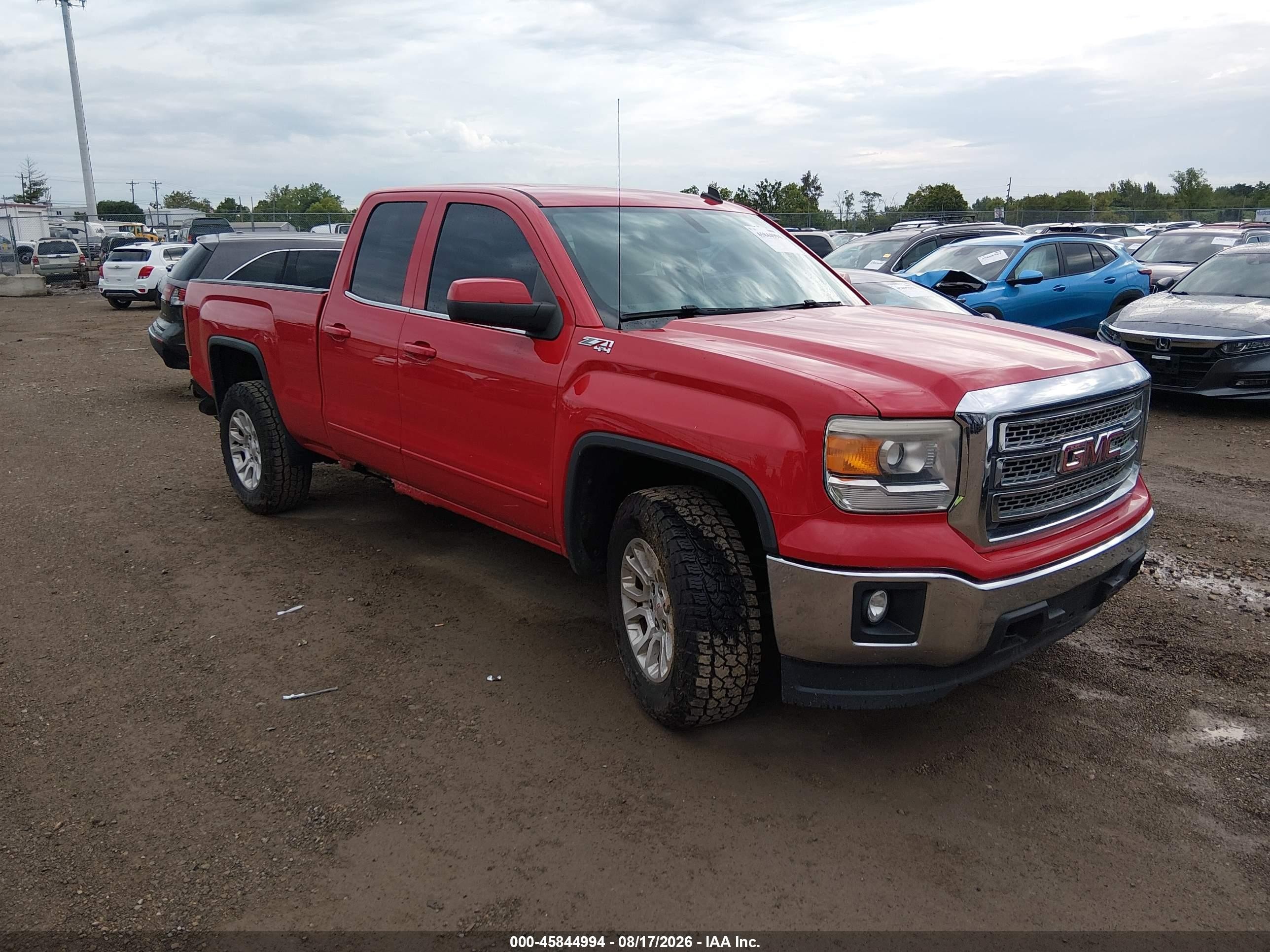 2014 Gmc Sierra 1500 Sle Red vin: 1GTV2UEC6EZ385691