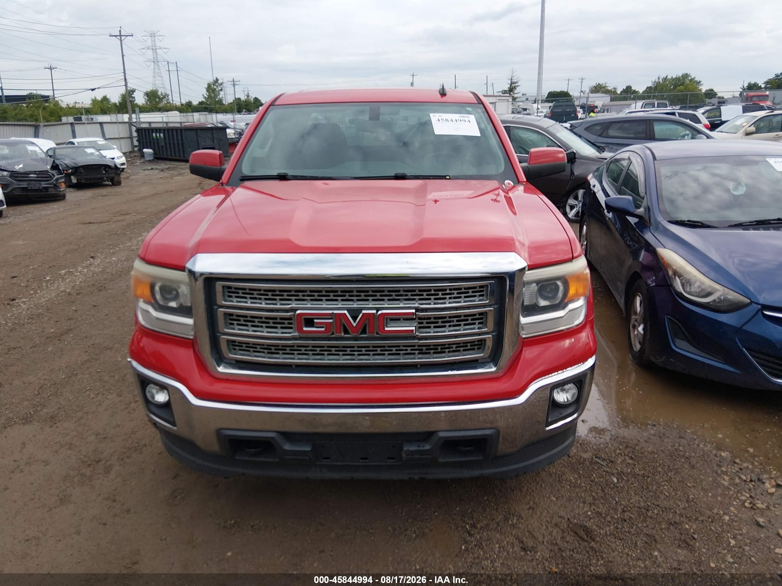2014 Gmc Sierra 1500 Sle Красный vin: 1GTV2UEC6EZ385691