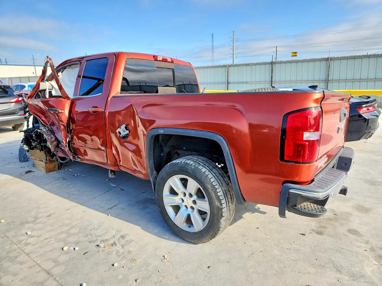 2015 Gmc Sierra K1500 Sle Оранжевый vin: 1GTV2UEC6FZ193754