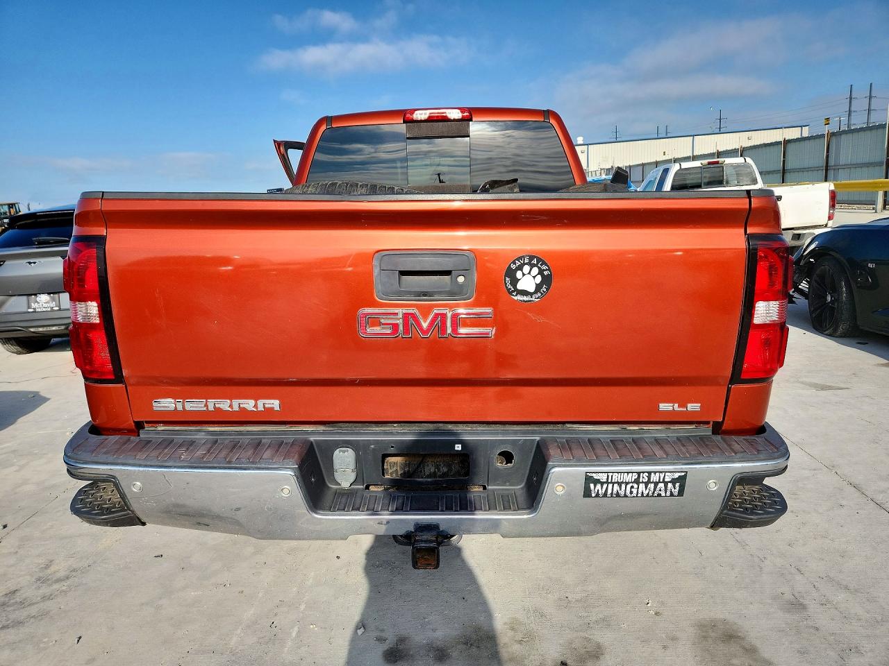 2015 Gmc Sierra K1500 Sle Оранжевый vin: 1GTV2UEC6FZ193754