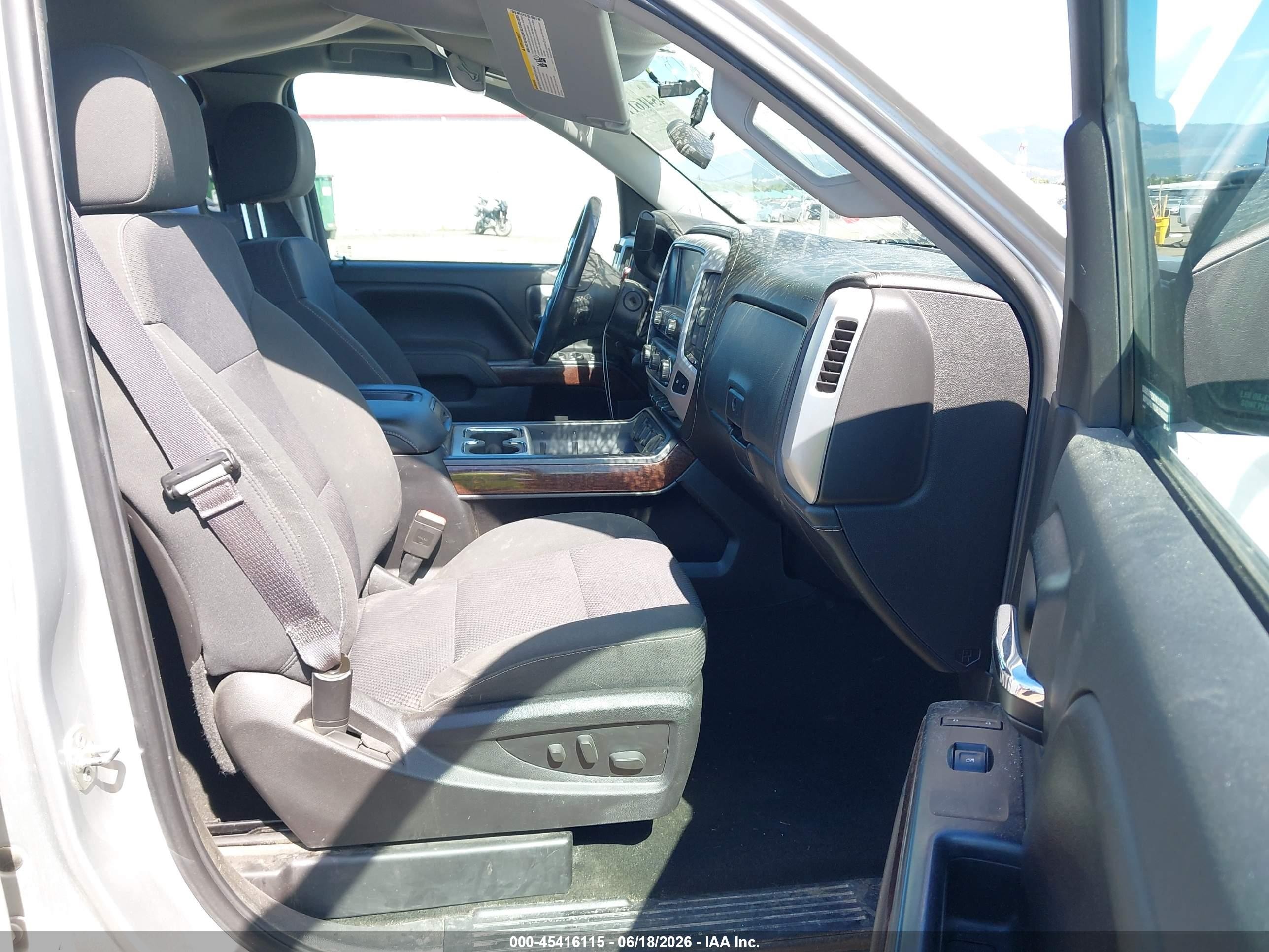 2015 Gmc Sierra 1500 Sle Silver vin: 1GTV2UEC6FZ204946