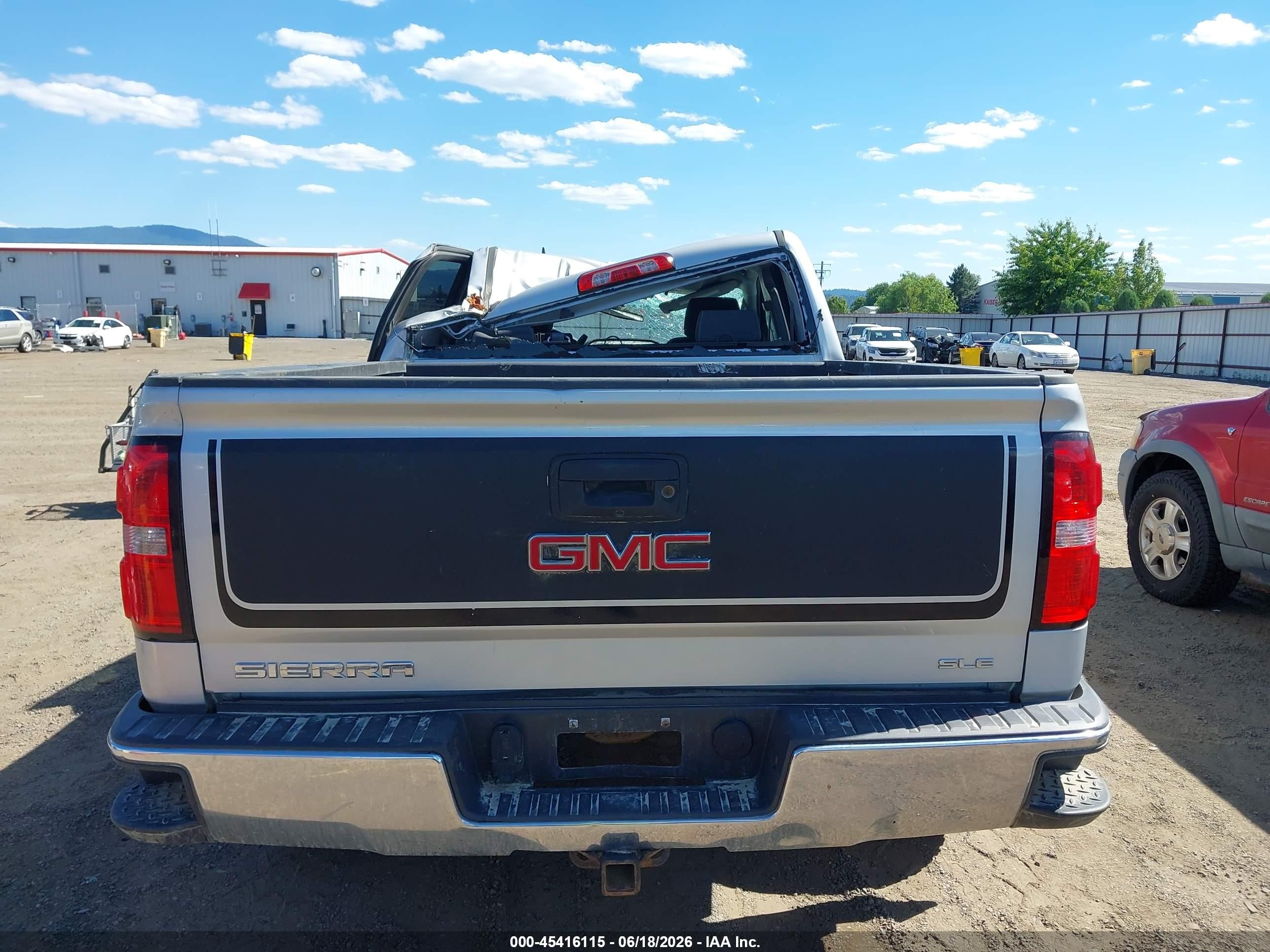 2015 Gmc Sierra 1500 Sle Silver vin: 1GTV2UEC6FZ204946