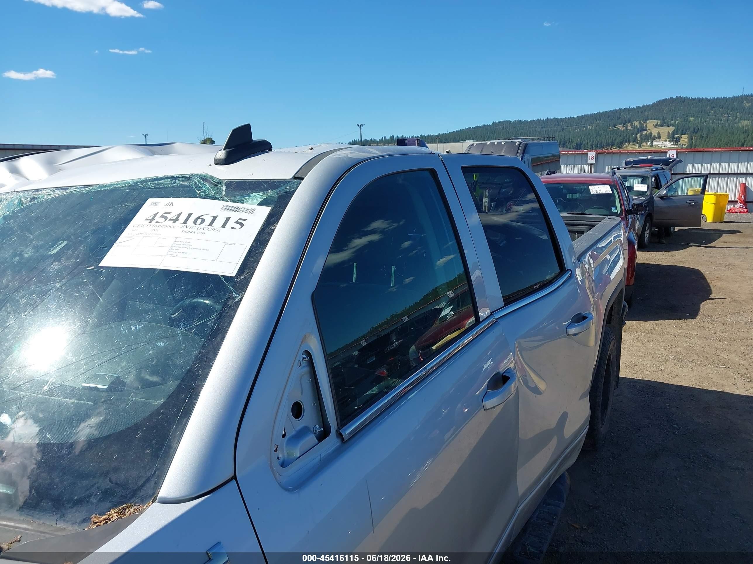 2015 Gmc Sierra 1500 Sle Silver vin: 1GTV2UEC6FZ204946