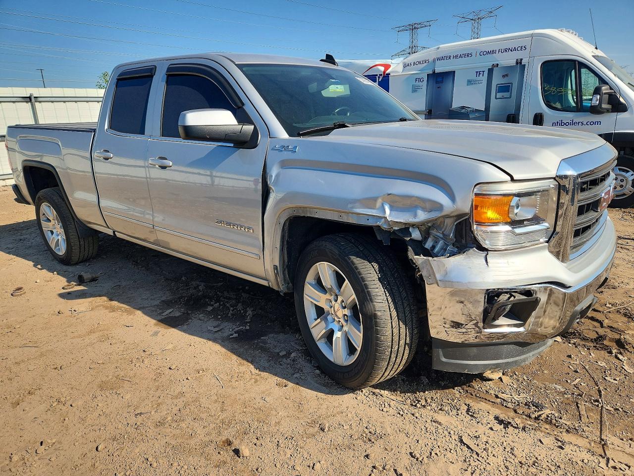 2015 Gmc Sierra K1500 Sle Silver vin: 1GTV2UEC6FZ381108