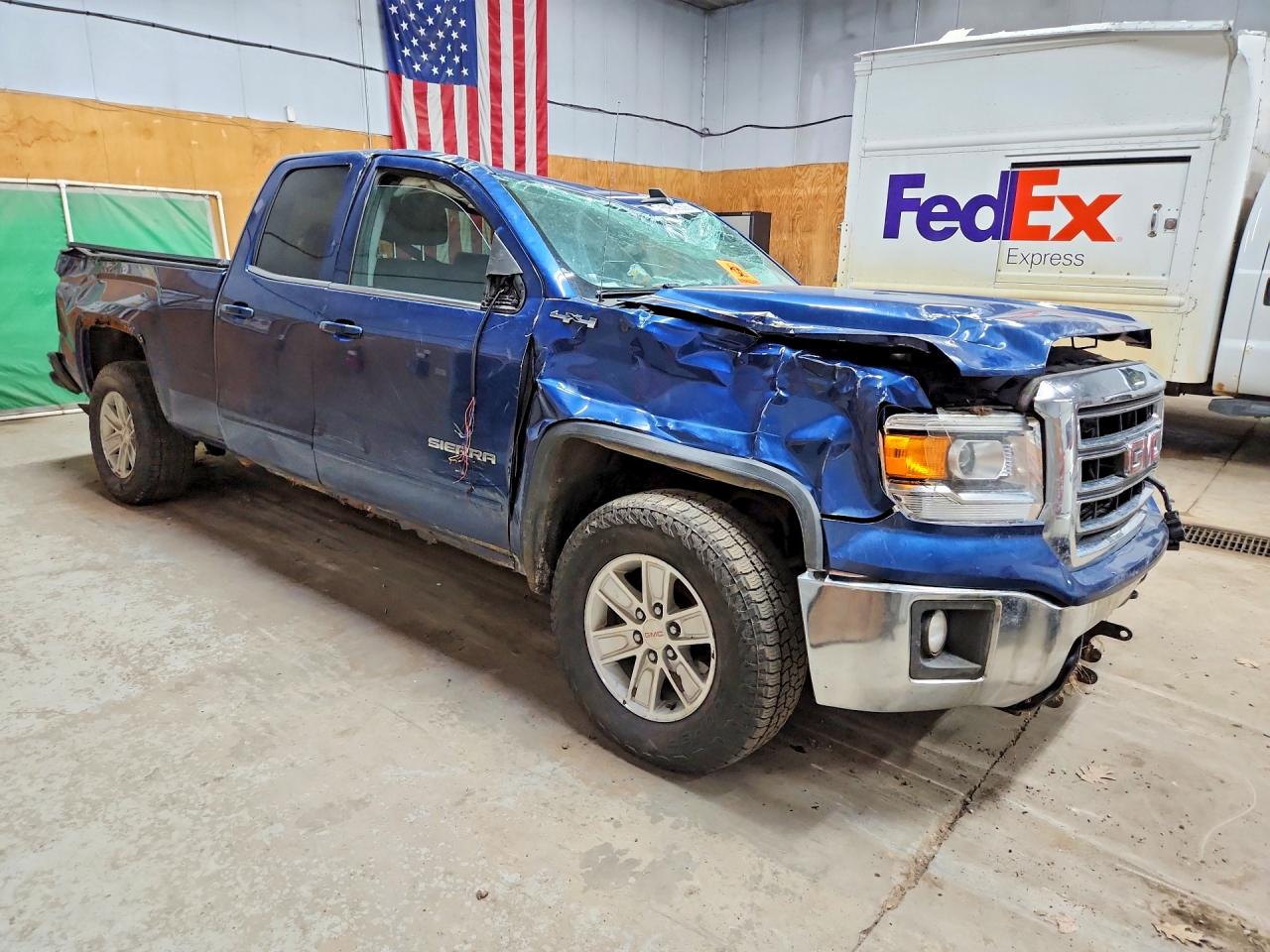 2015 Gmc Sierra K1500 Sle Синий vin: 1GTV2UEC6FZ429173