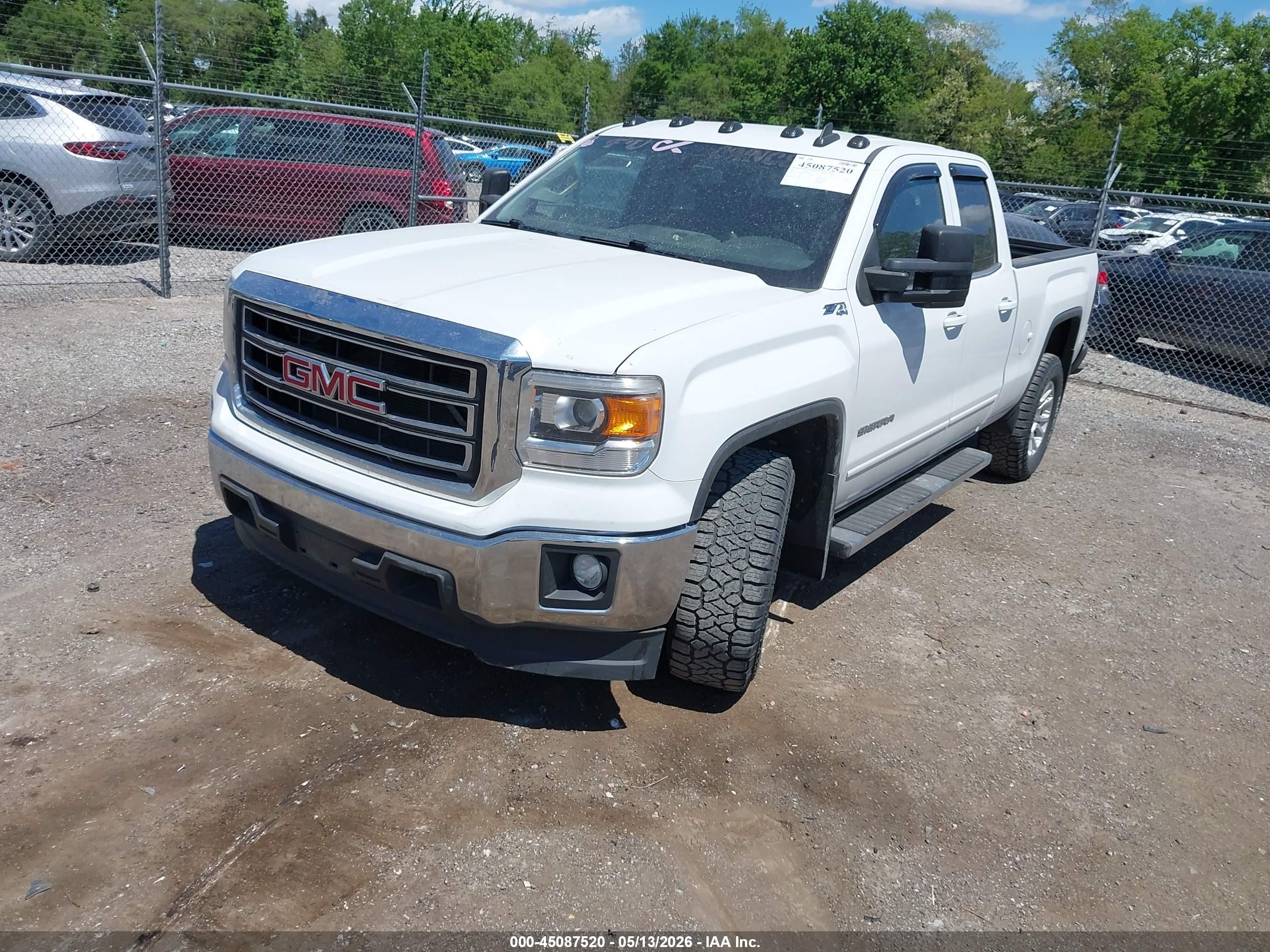 2015 Gmc Sierra 1500 Sle Белый vin: 1GTV2UEC6FZ431263