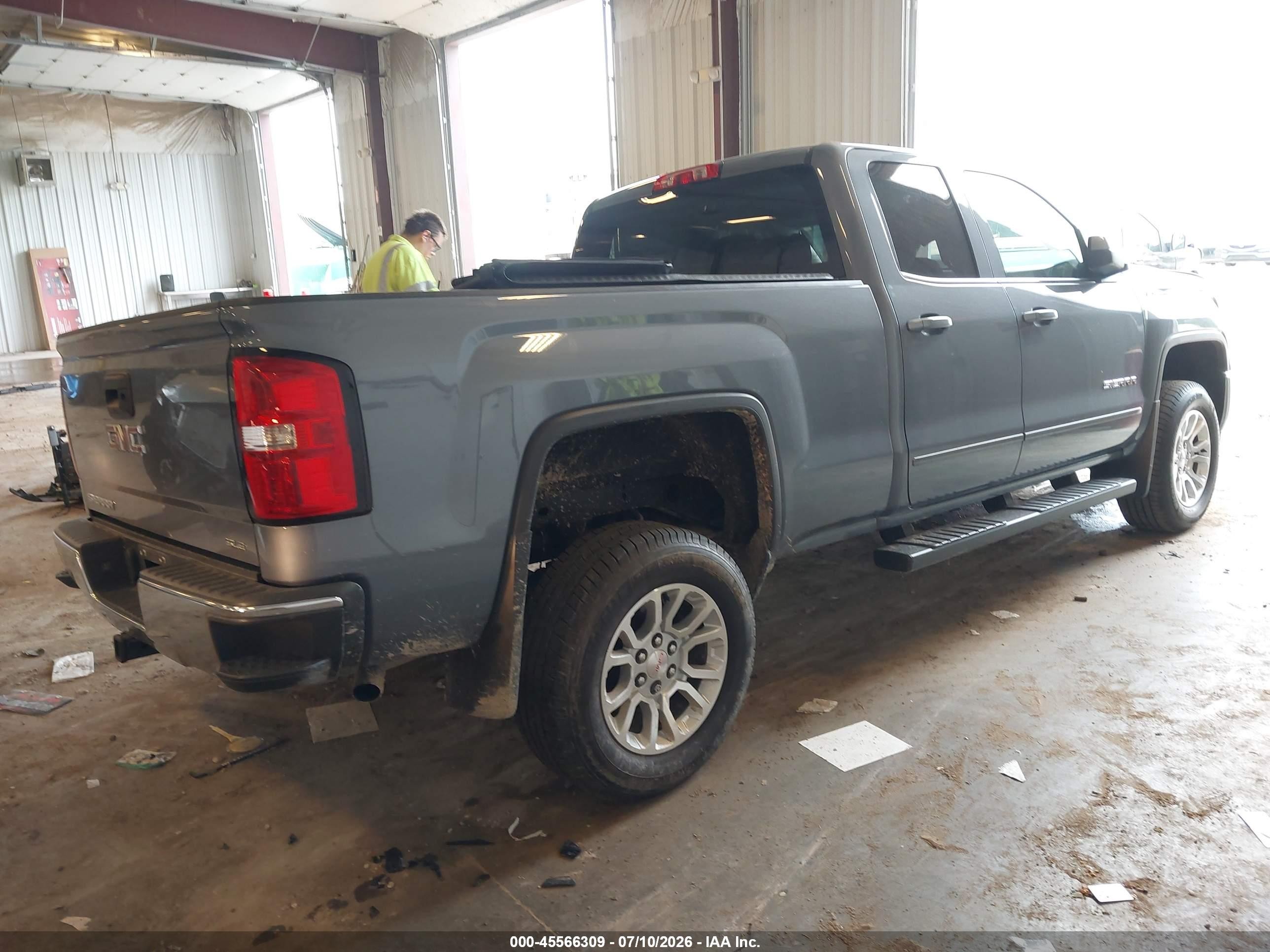 2015 Gmc Sierra 1500 Sle Blue vin: 1GTV2UEC6FZ436303
