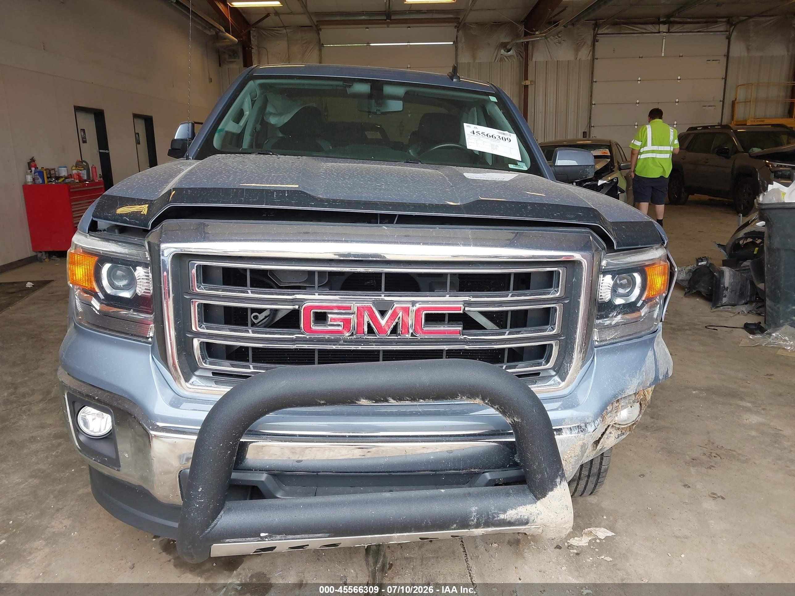 2015 Gmc Sierra 1500 Sle Blue vin: 1GTV2UEC6FZ436303