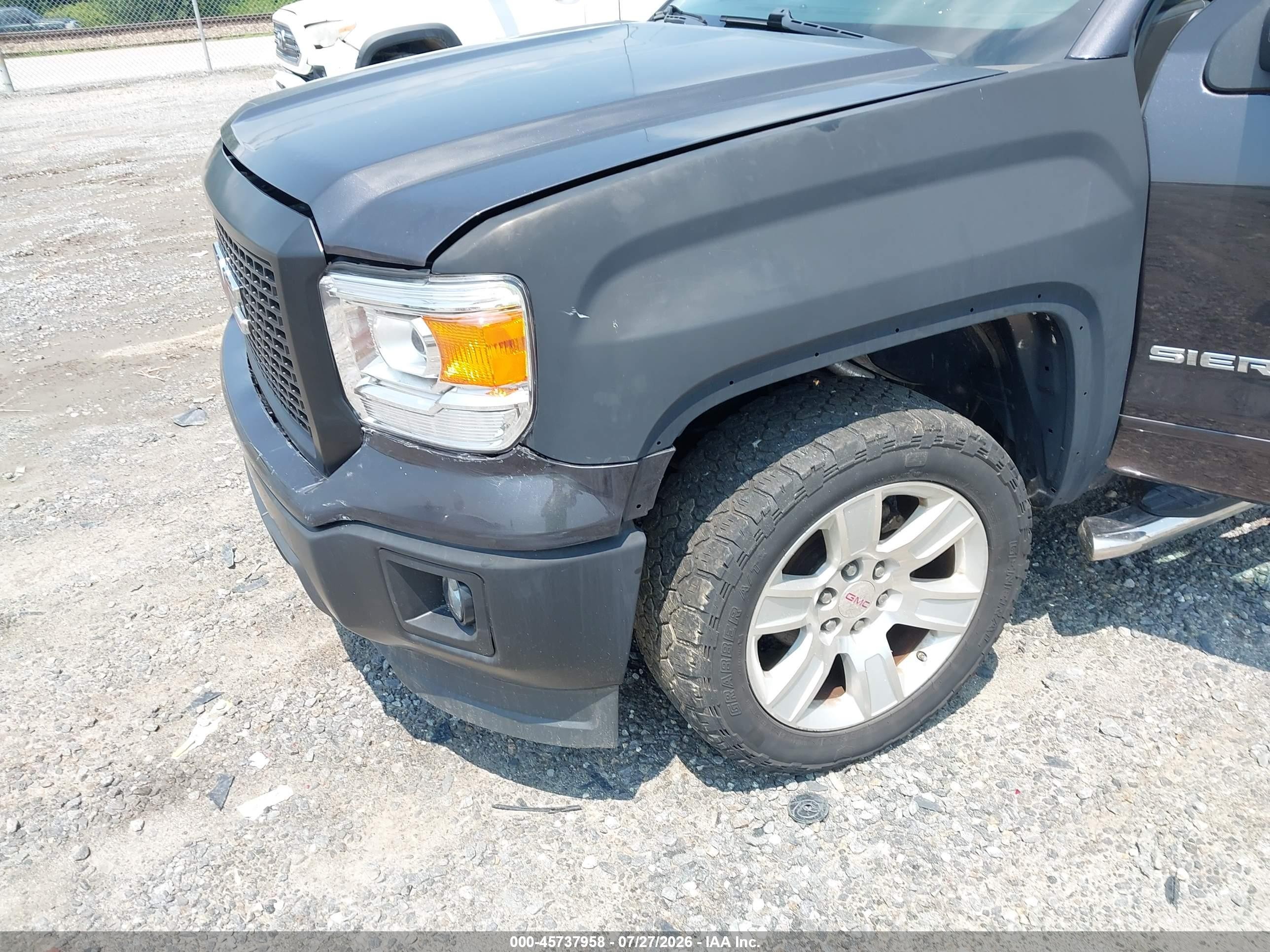 2015 Gmc Sierra 1500 Sle Black vin: 1GTV2UEC6FZ442330