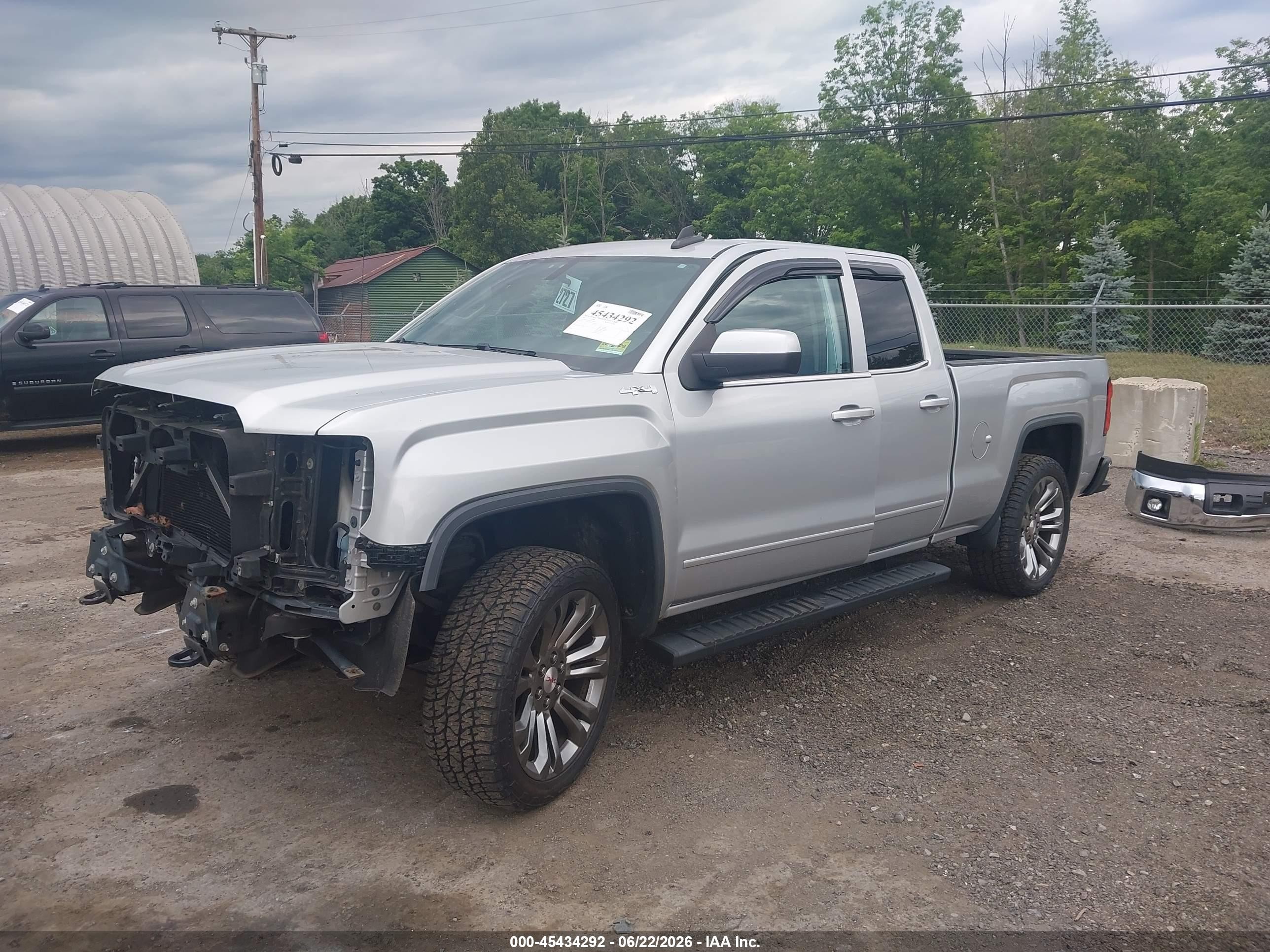 2015 Gmc Sierra 1500 Sle Silver vin: 1GTV2UEC6FZ444420