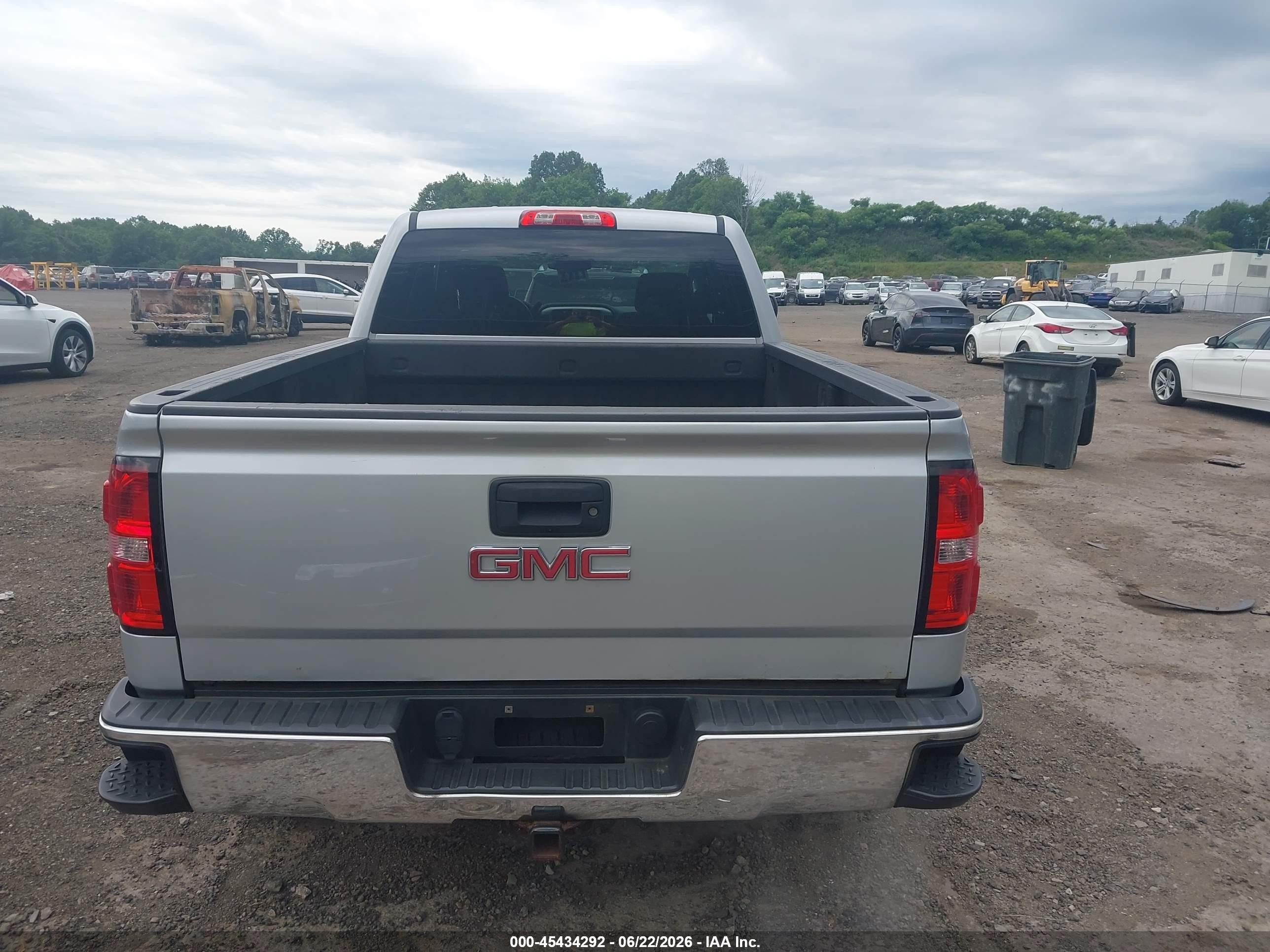 2015 Gmc Sierra 1500 Sle Silver vin: 1GTV2UEC6FZ444420