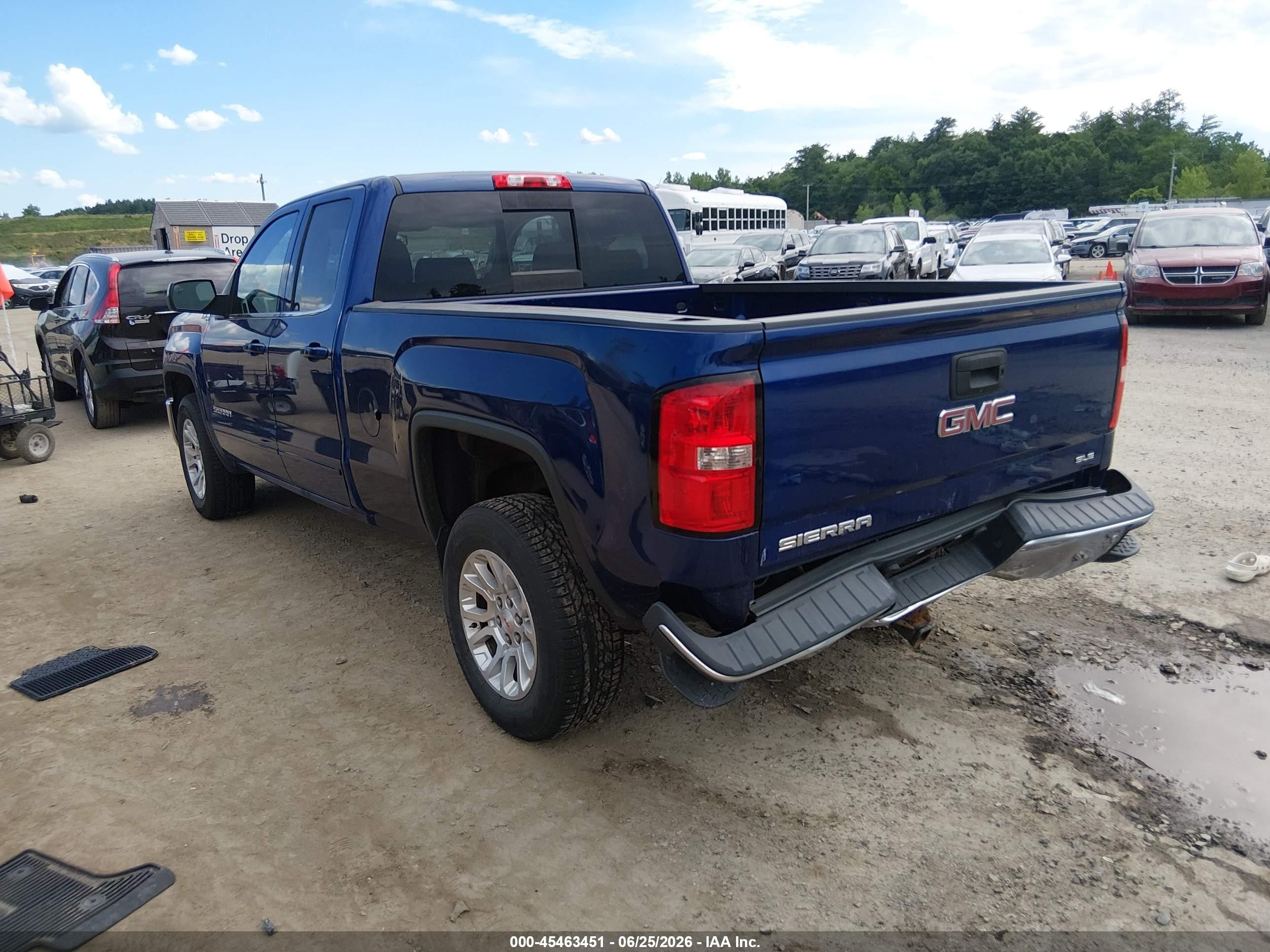 2014 Gmc Sierra 1500 Sle Blue vin: 1GTV2UEC7EZ148885