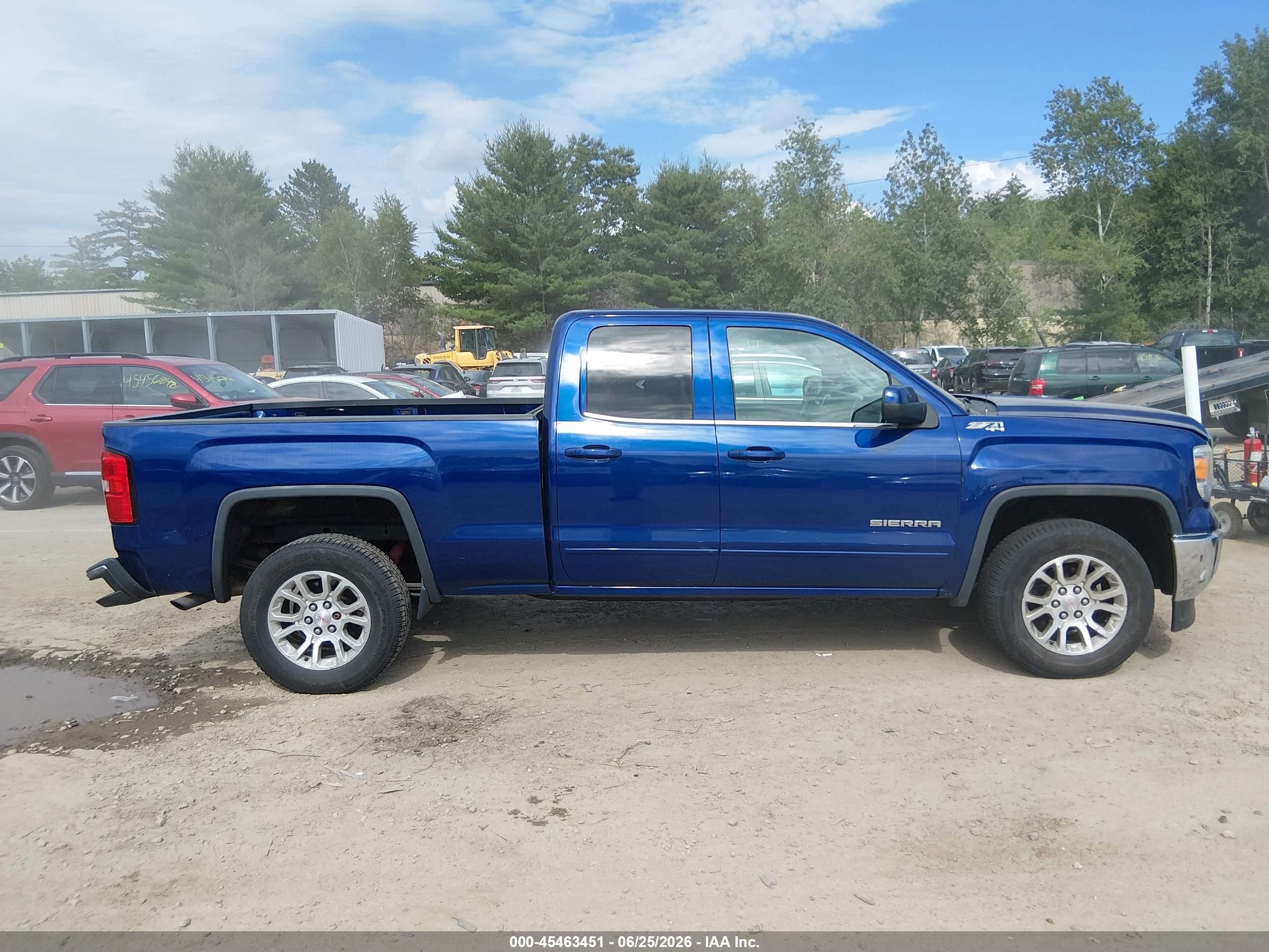2014 Gmc Sierra 1500 Sle Blue vin: 1GTV2UEC7EZ148885