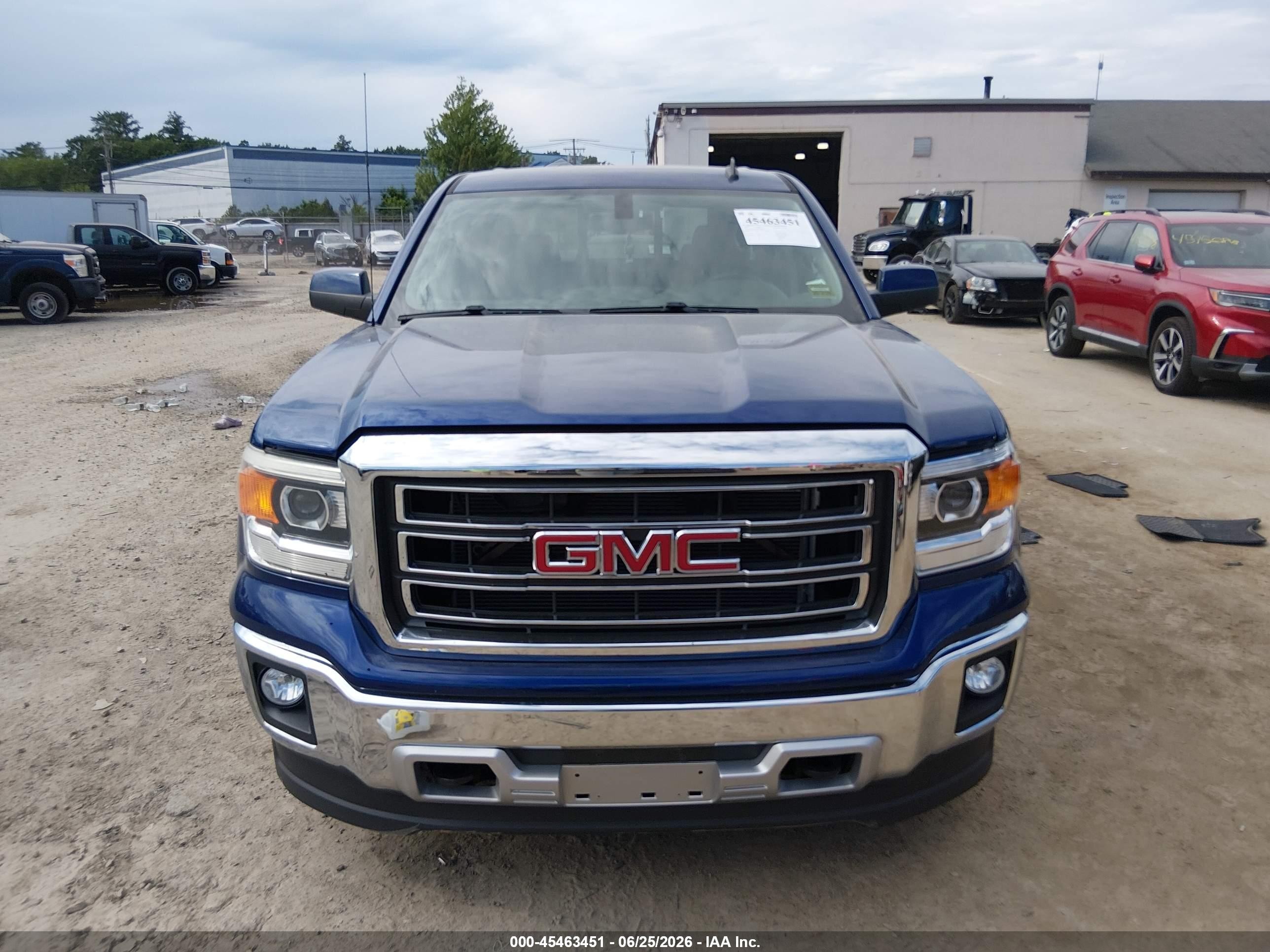 2014 Gmc Sierra 1500 Sle Blue vin: 1GTV2UEC7EZ148885