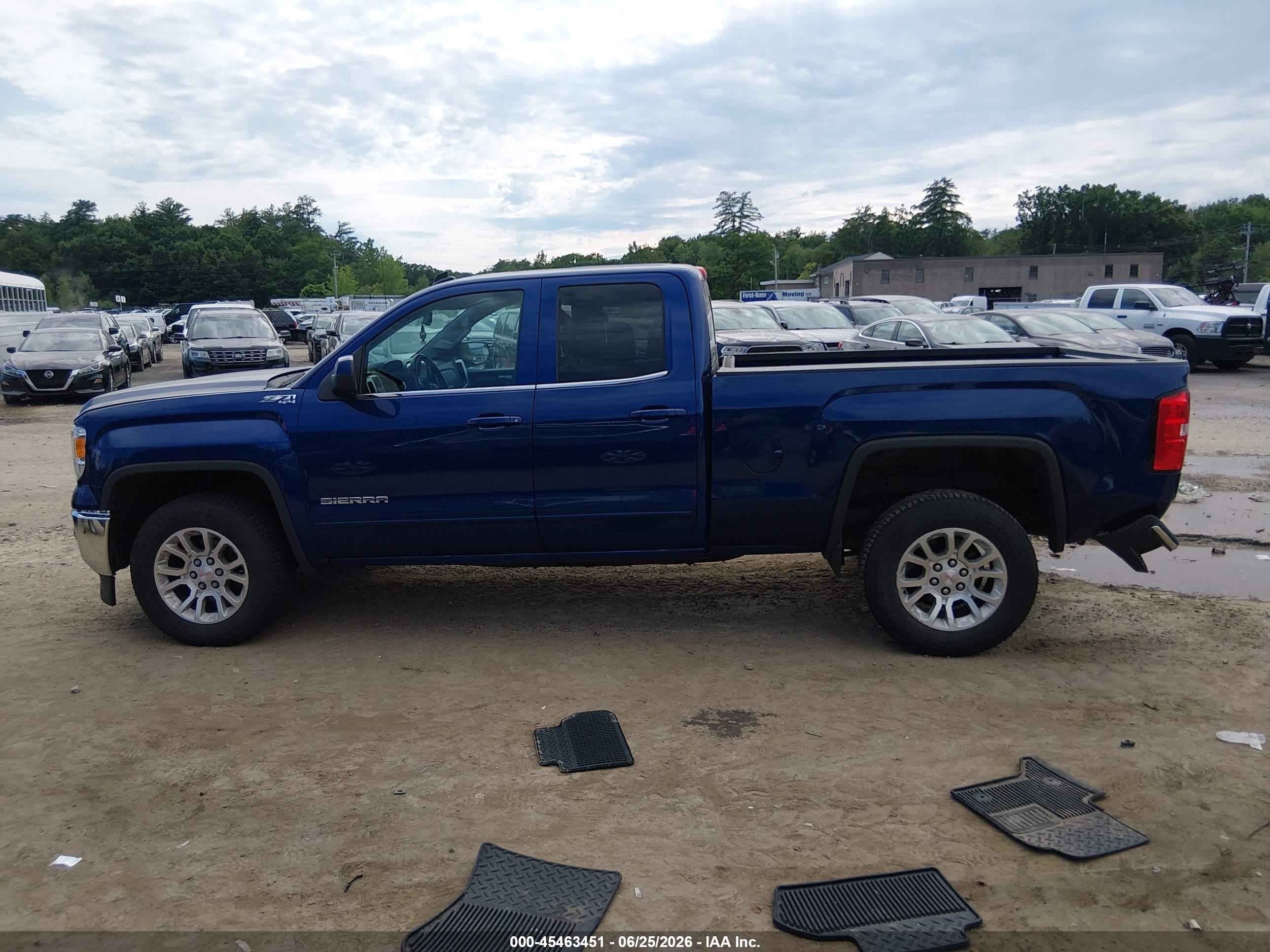 2014 Gmc Sierra 1500 Sle Blue vin: 1GTV2UEC7EZ148885