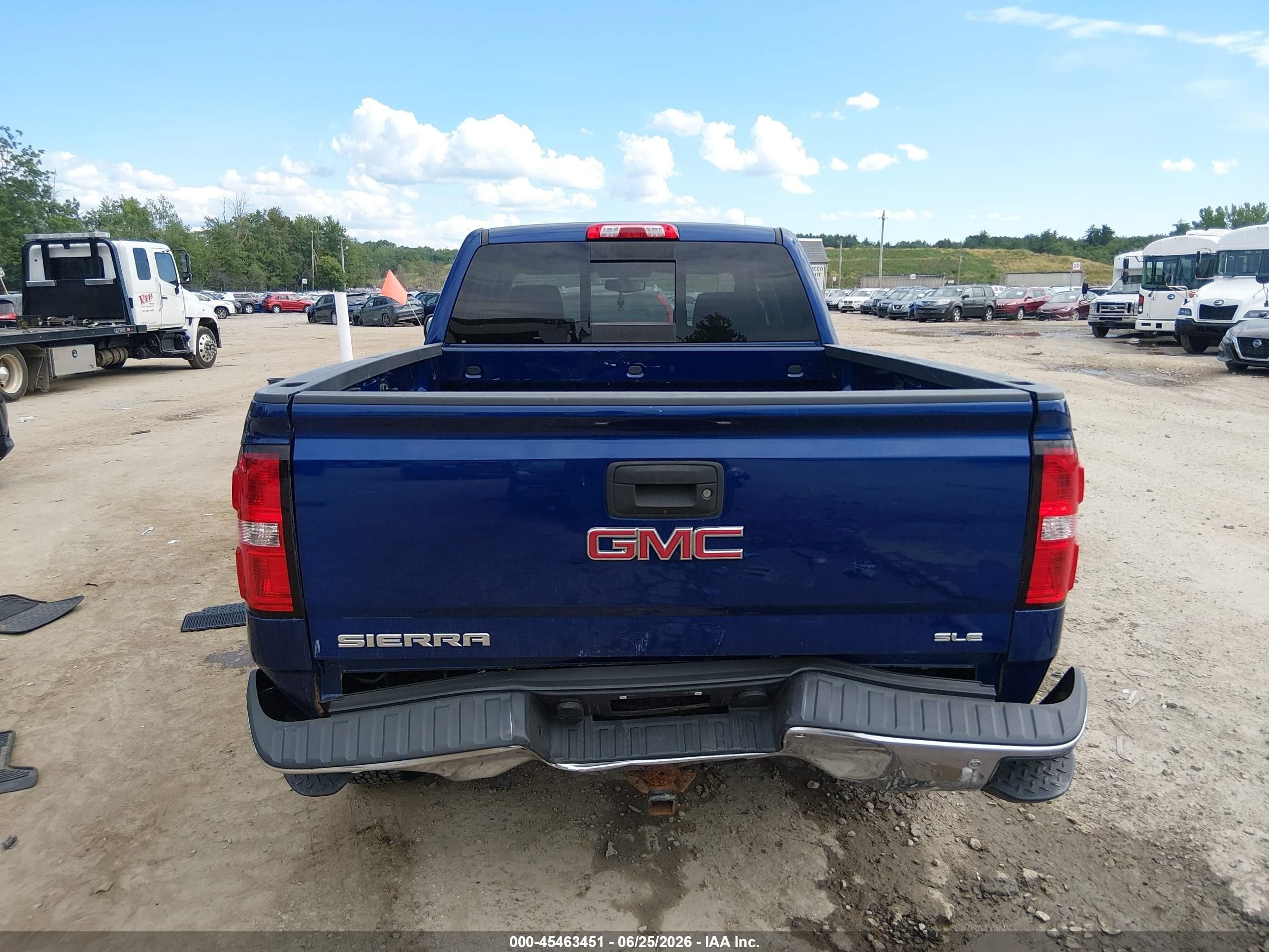 2014 Gmc Sierra 1500 Sle Blue vin: 1GTV2UEC7EZ148885